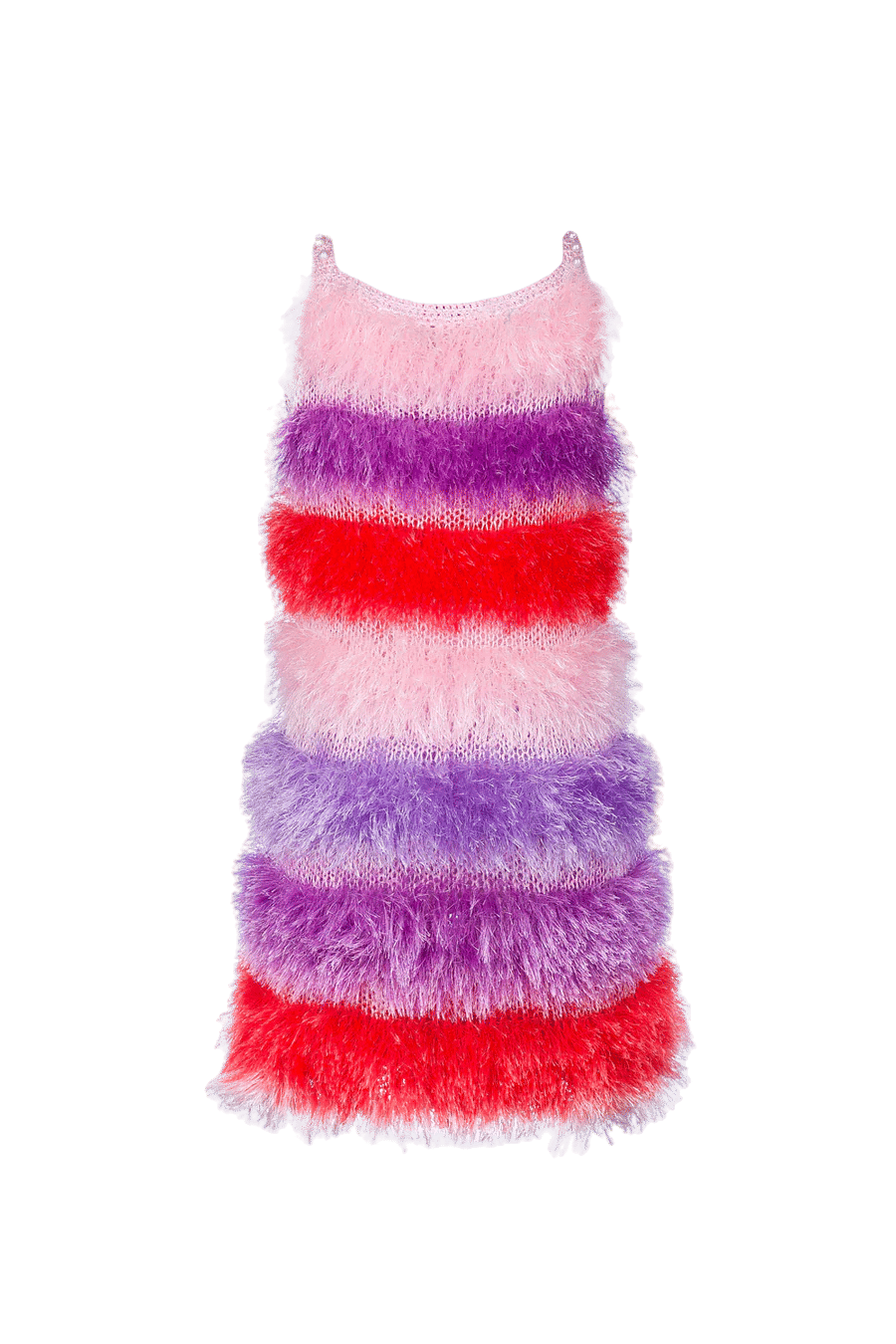 Multicolor Handmade Knit Dress made by ANDREEVA