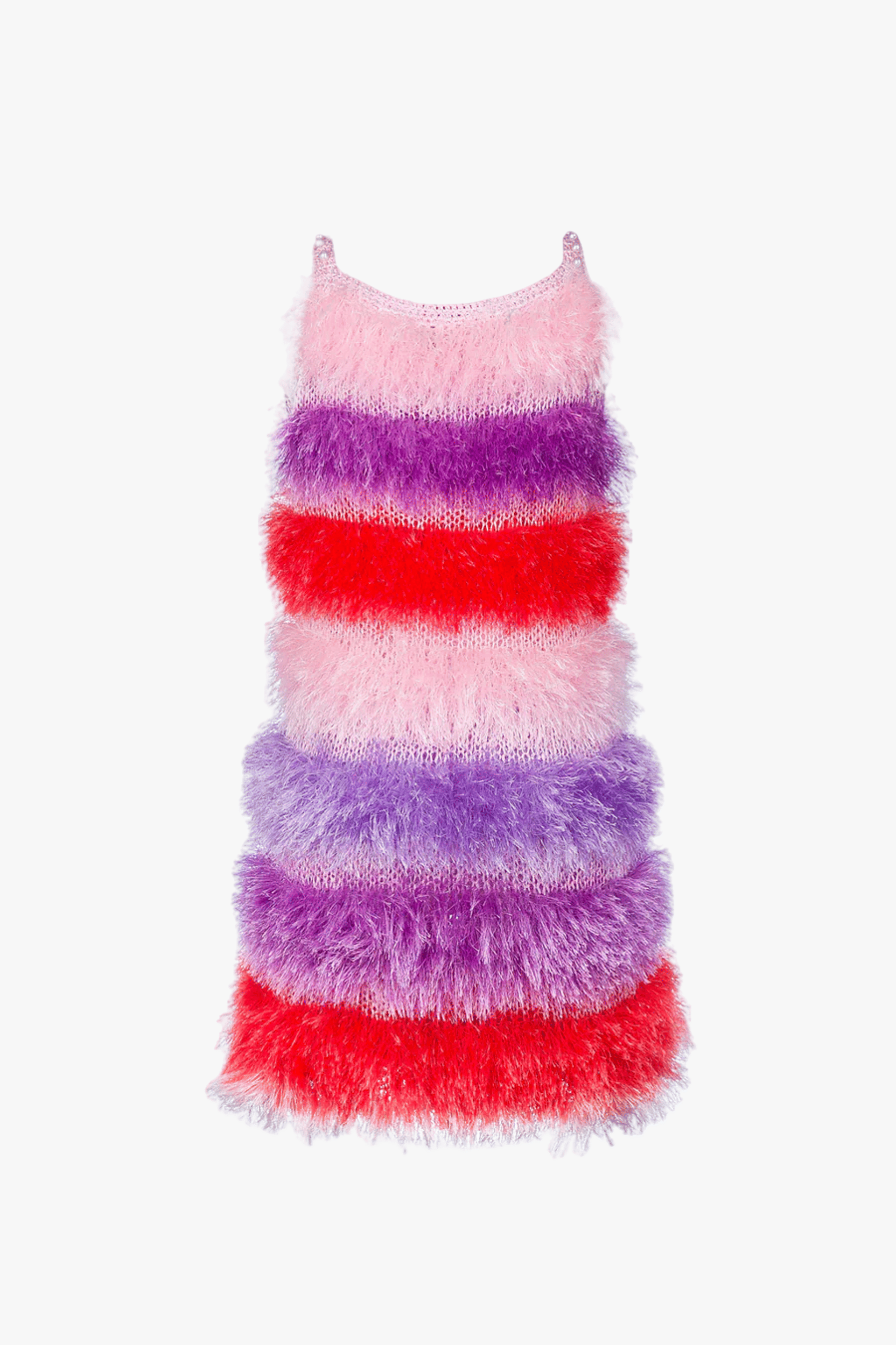 Multicolor Handmade Knit Dress made by ANDREEVA