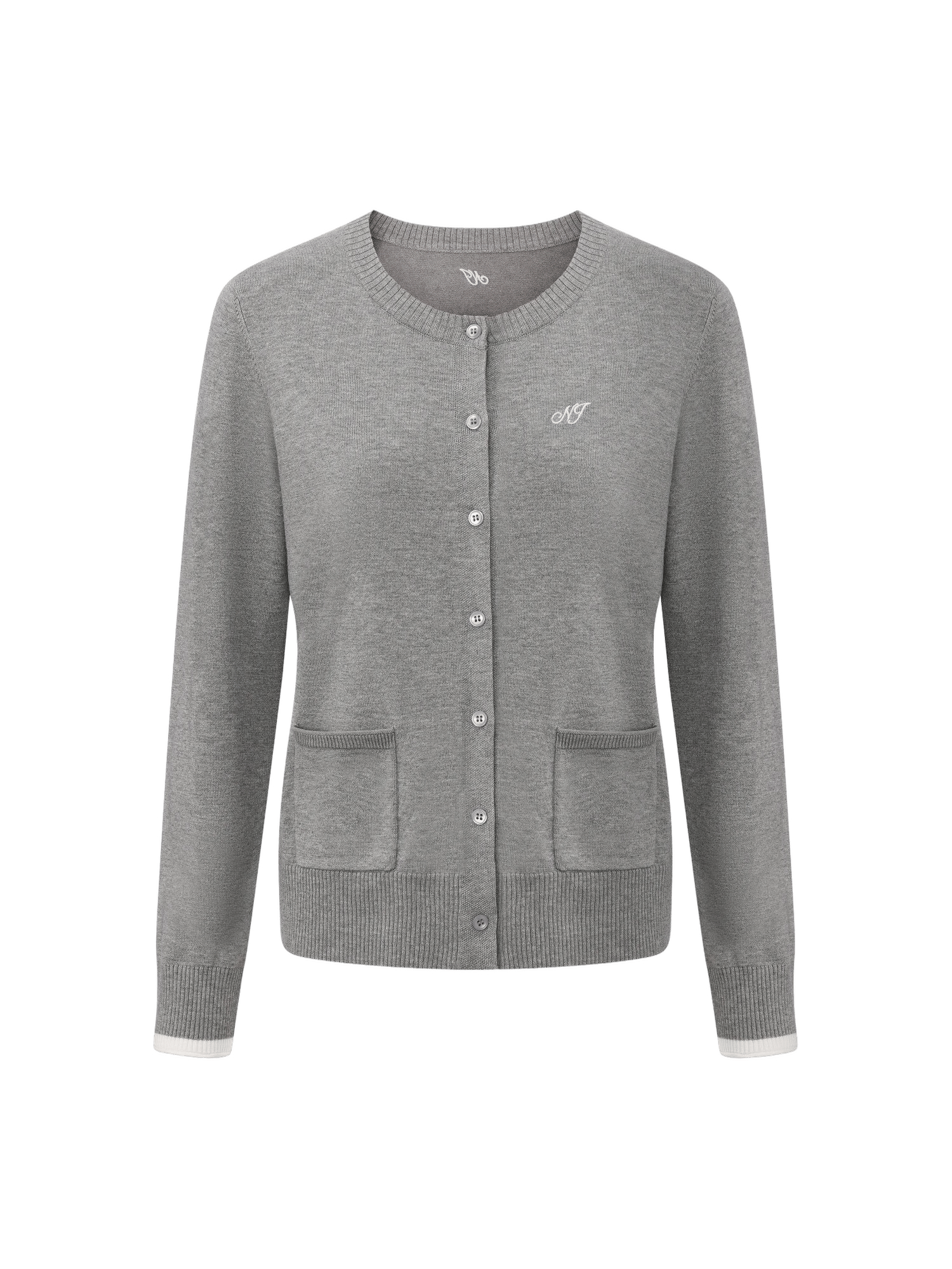 Ava Relaxed Grey Knit Cardigan made by Nana Jacqueline