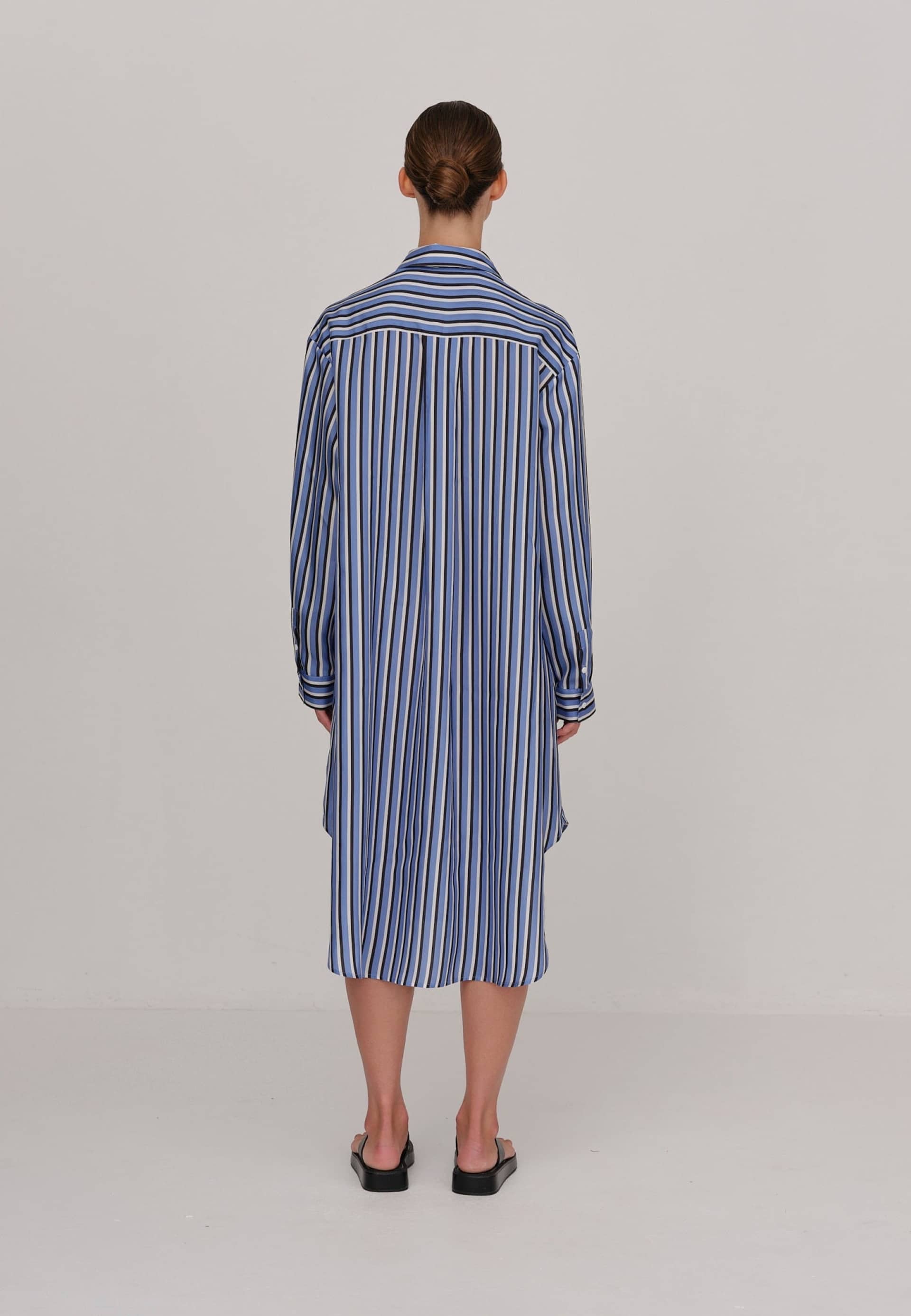 Meyer Dress - Navy Blue Stripe made by HERSKIND