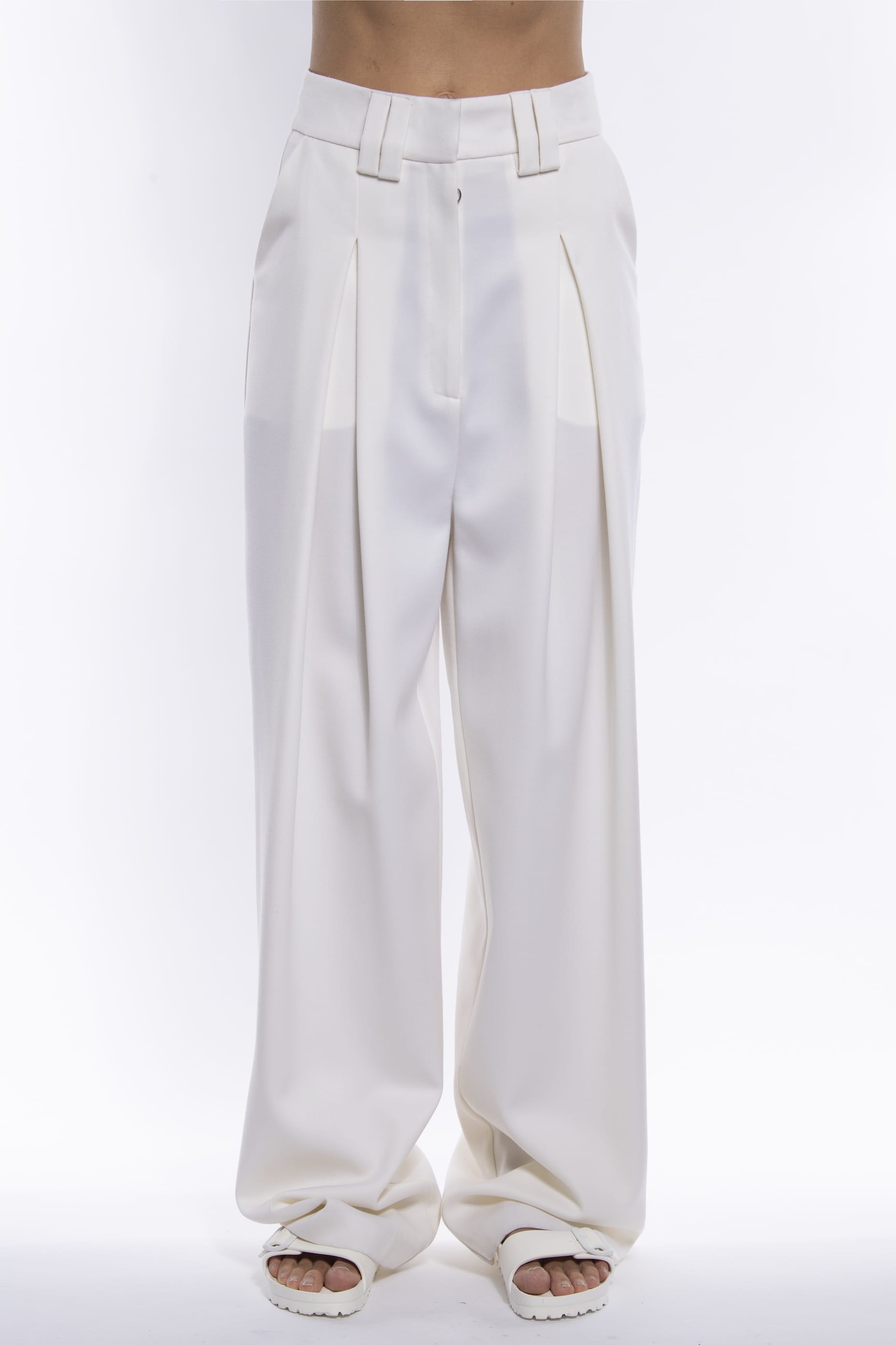 White Dream Trousers in White made by Vestiaire d'un Oiseau Libre