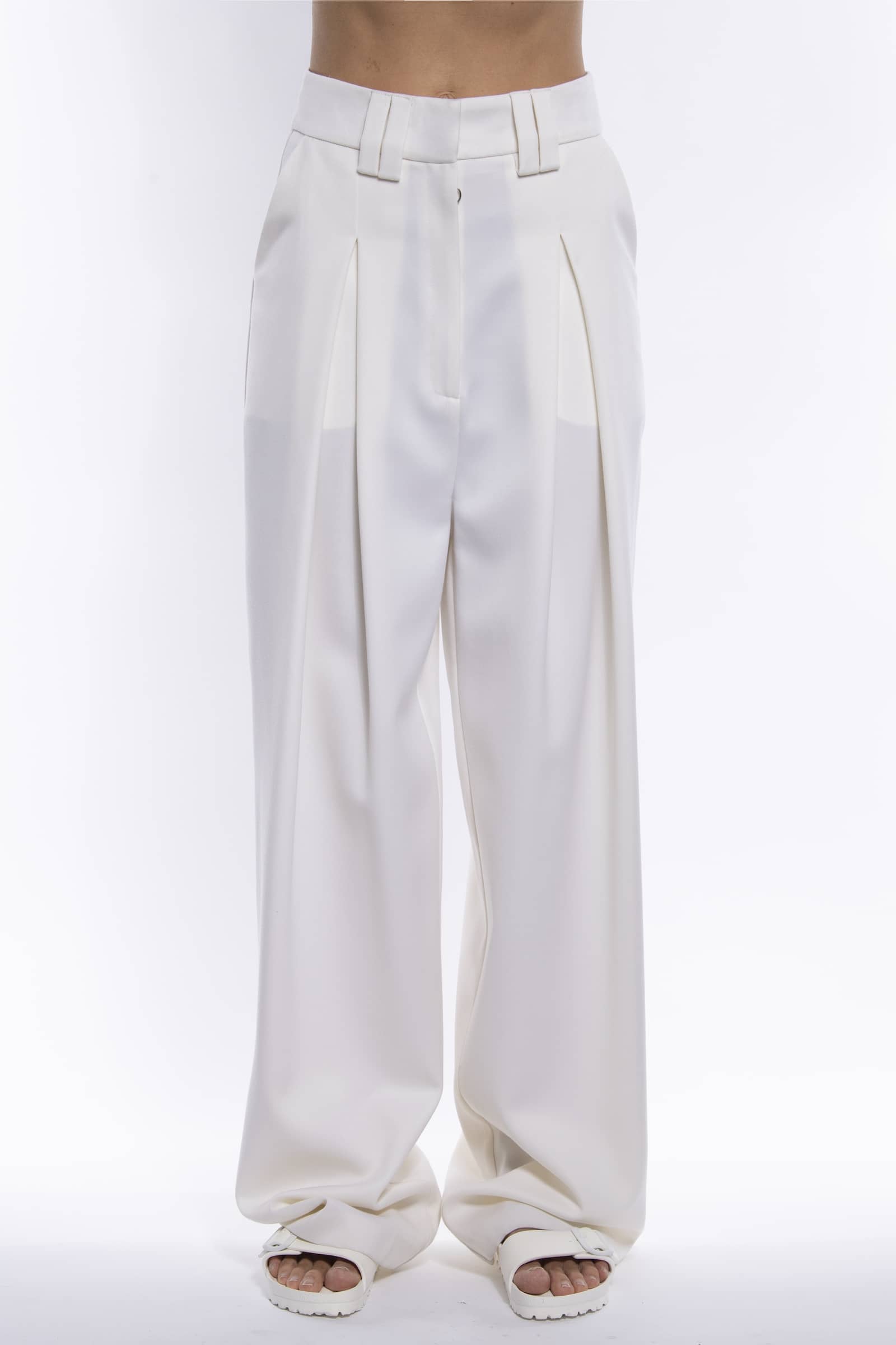 White Dream Trousers in White made by Vestiaire d'un Oiseau Libre