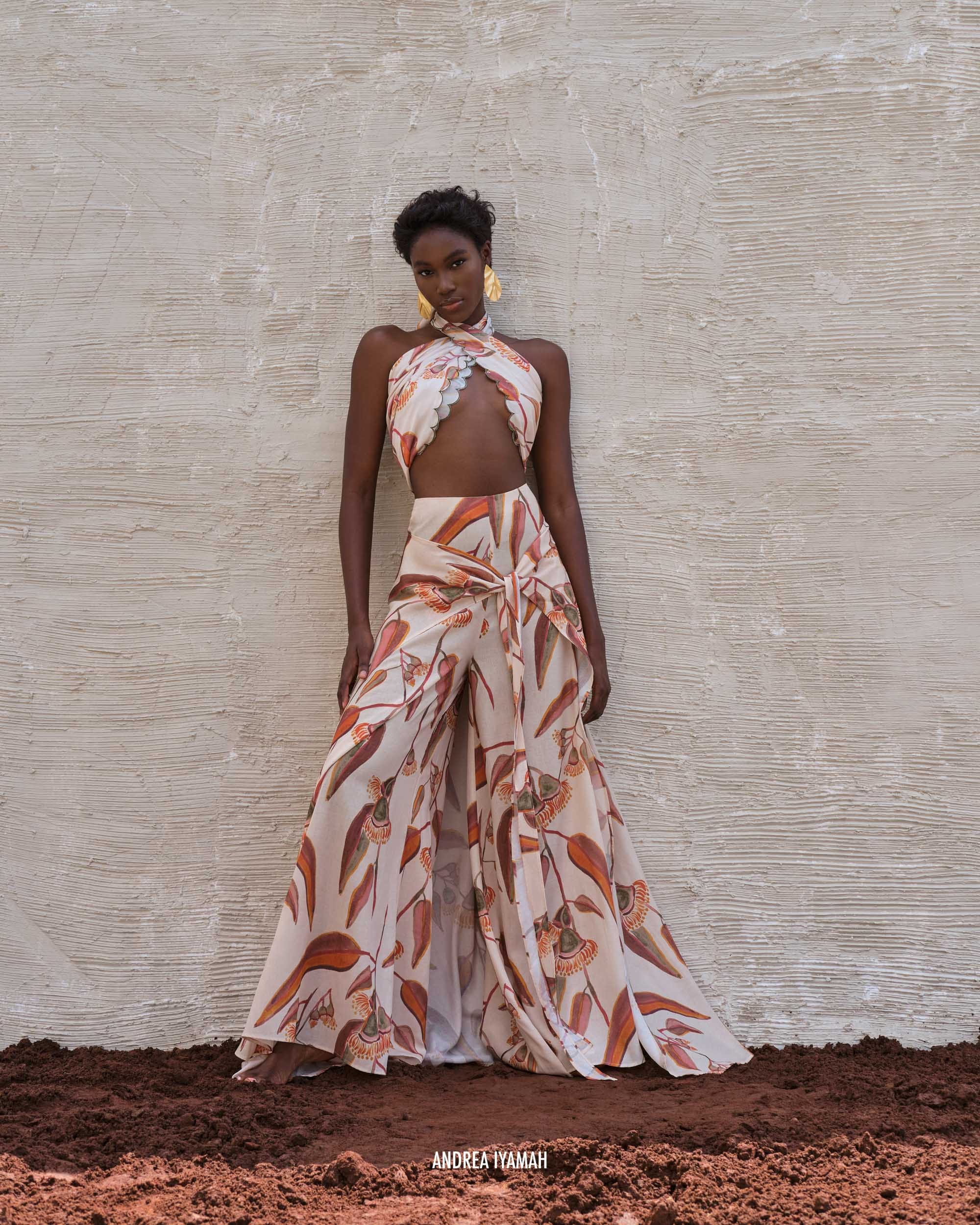 THEMA EUCALYPTUS PANTS made by Andrea Iyamah