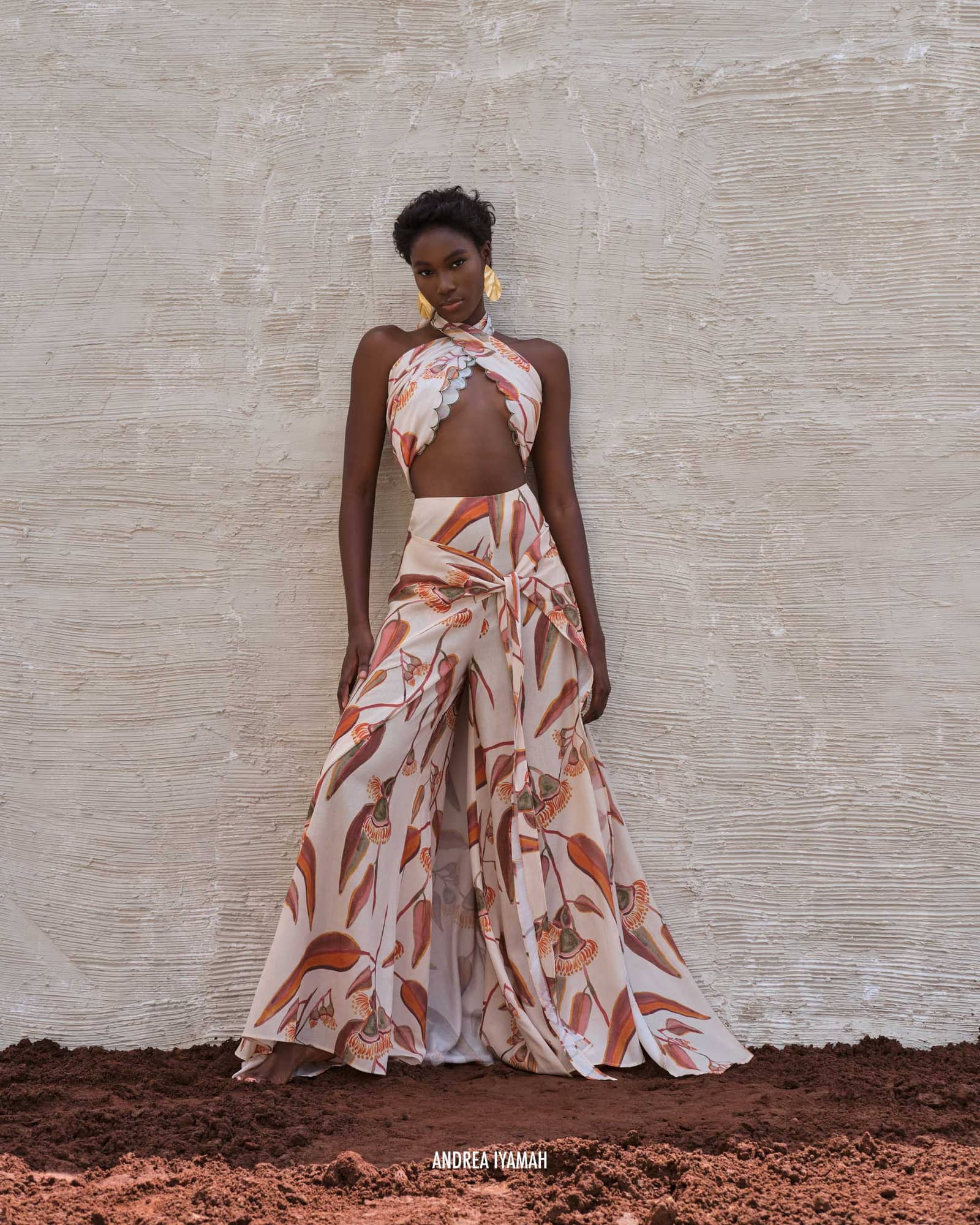 THEMA EUCALYPTUS PANTS made by Andrea Iyamah