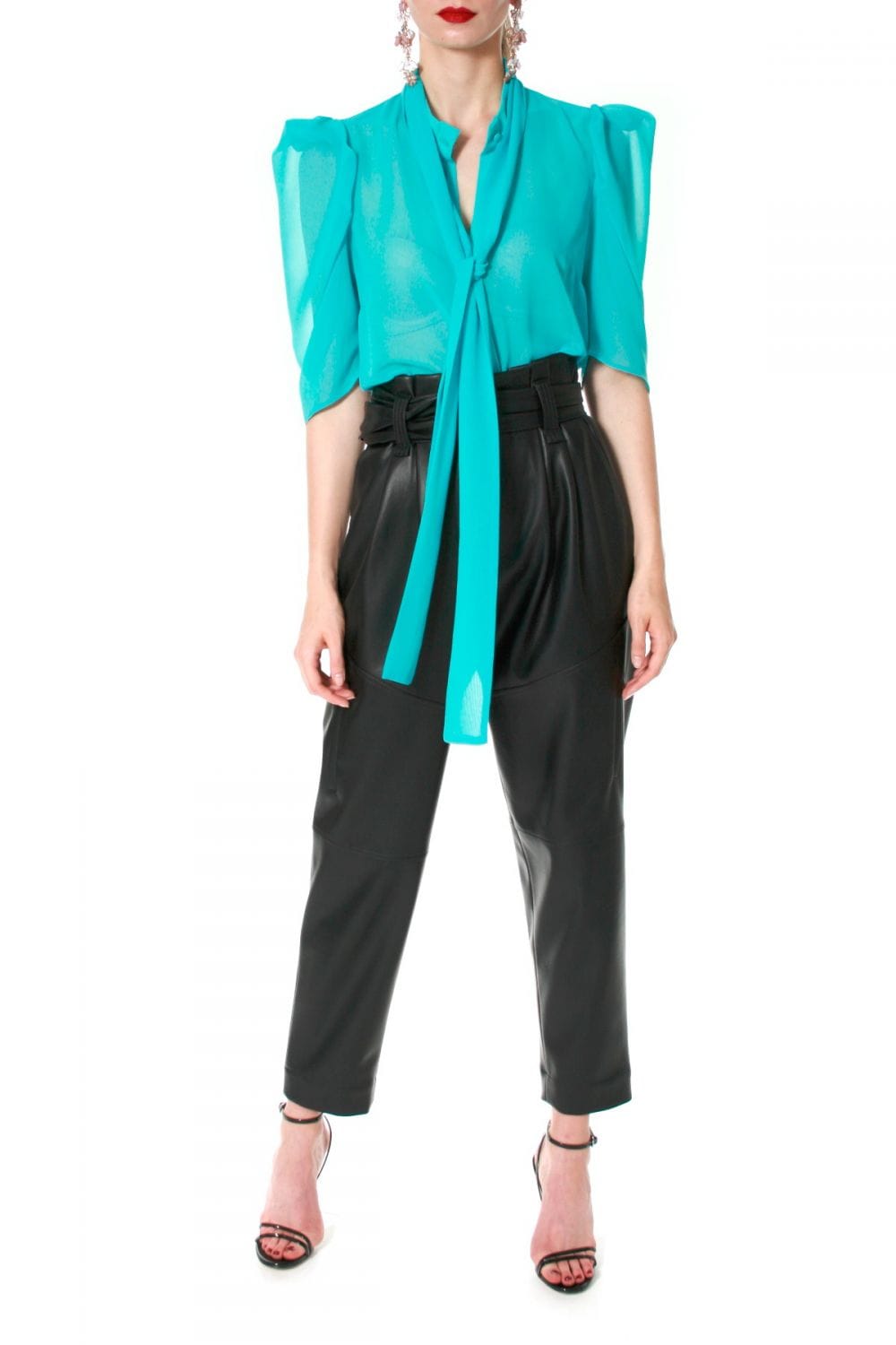 Blouse Angel Turquoise in Blue made by HALEWSKI