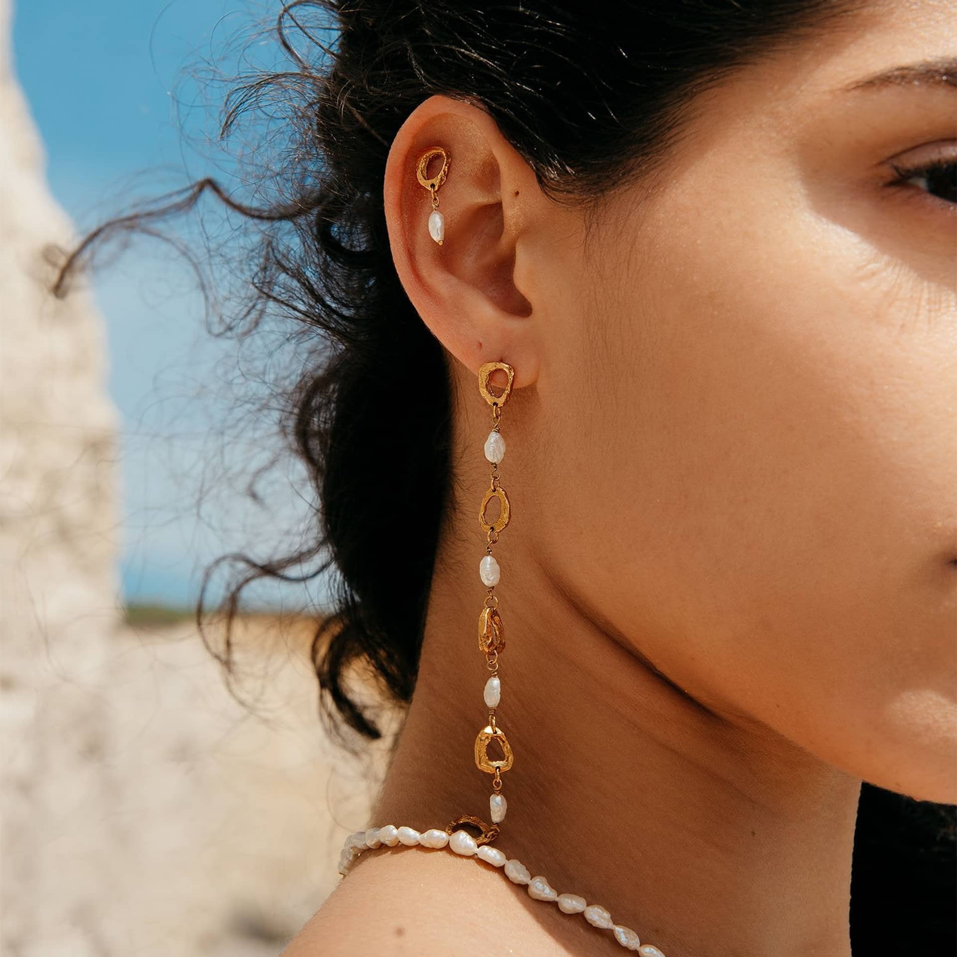 Dio Aurum Earrings made by Loveness Lee