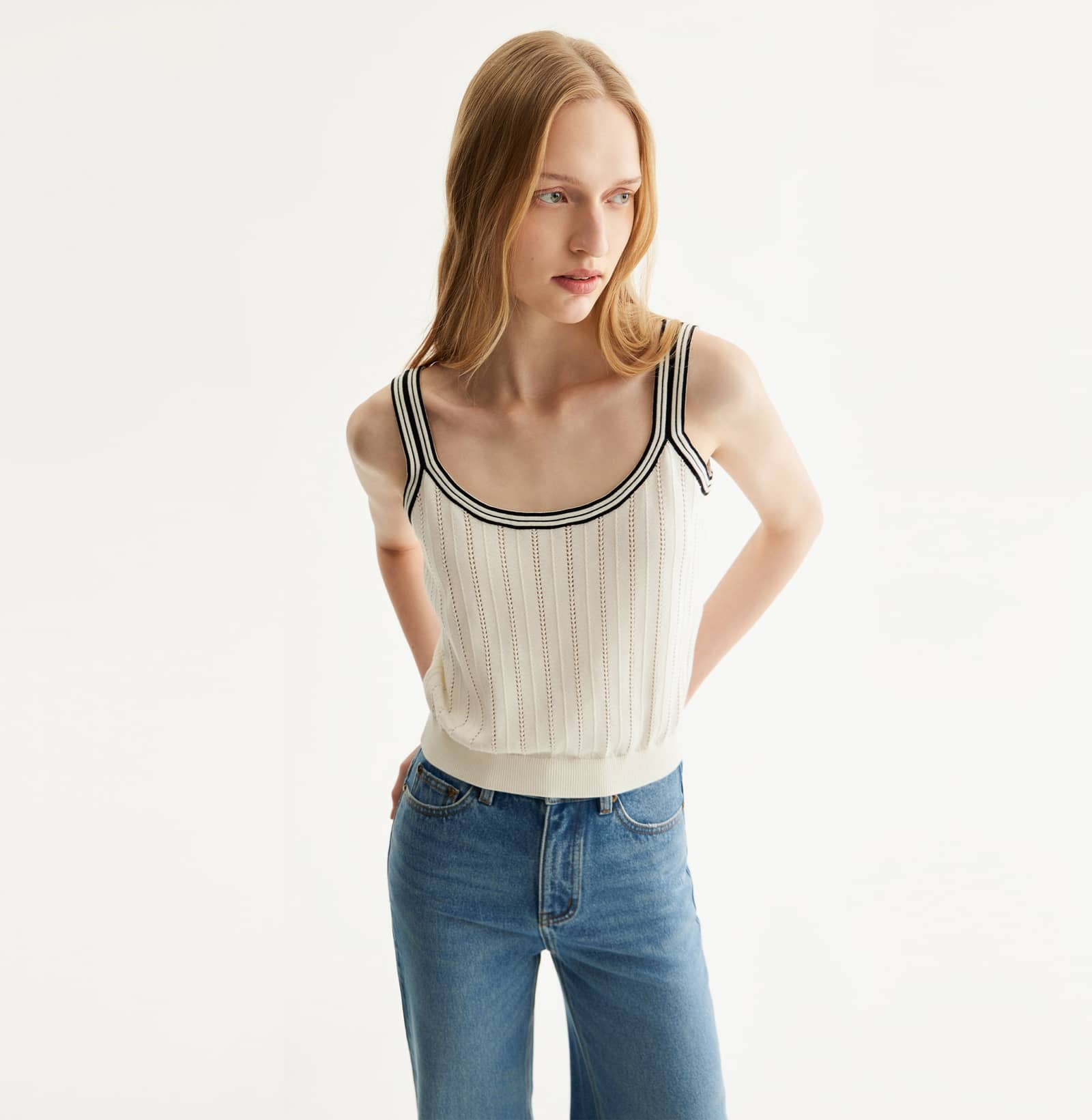 COLORBLOCKED TANK TOP made by CRUSH Collection