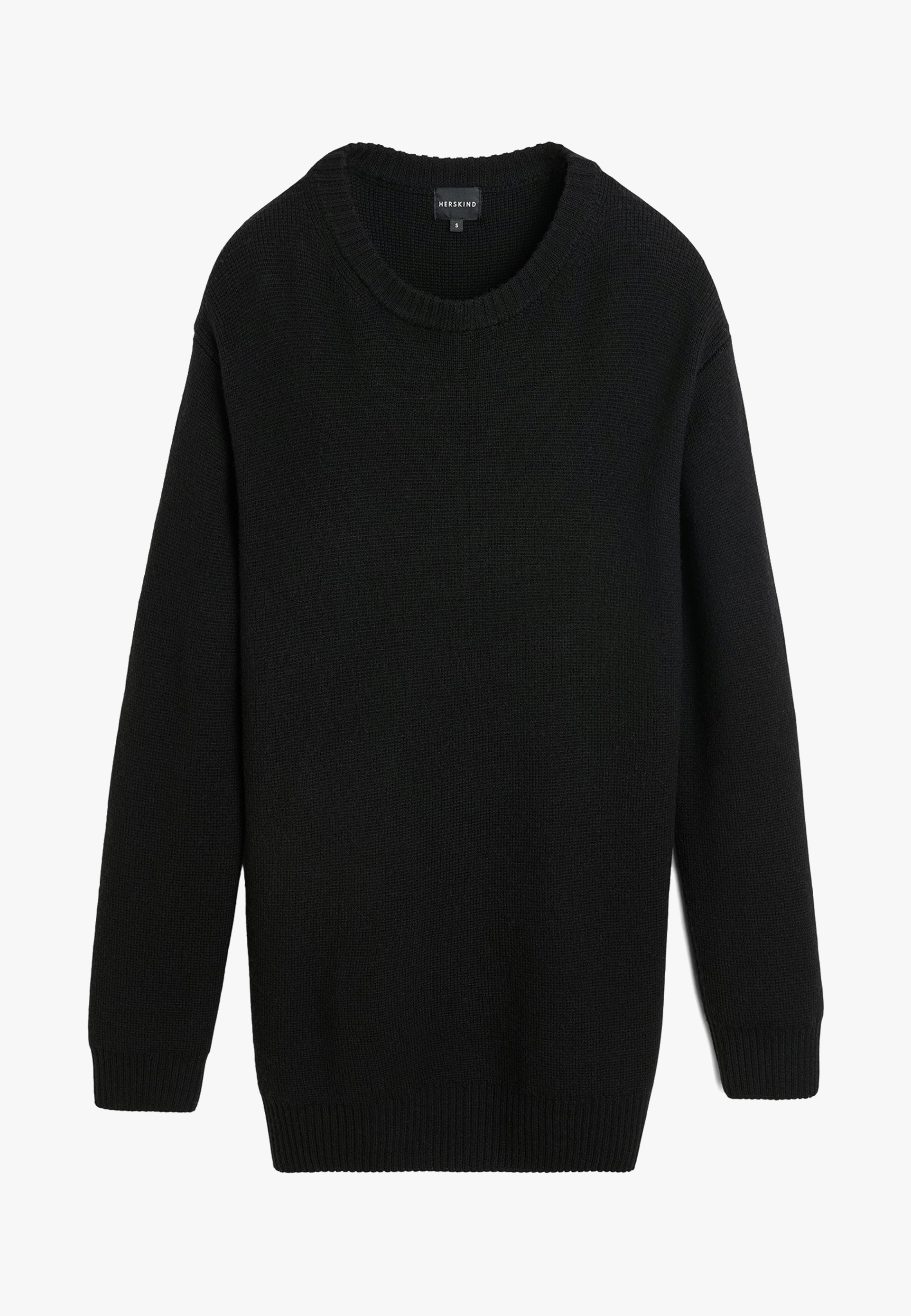 Fred Knit Sweater Dress - Black made by HERSKIND