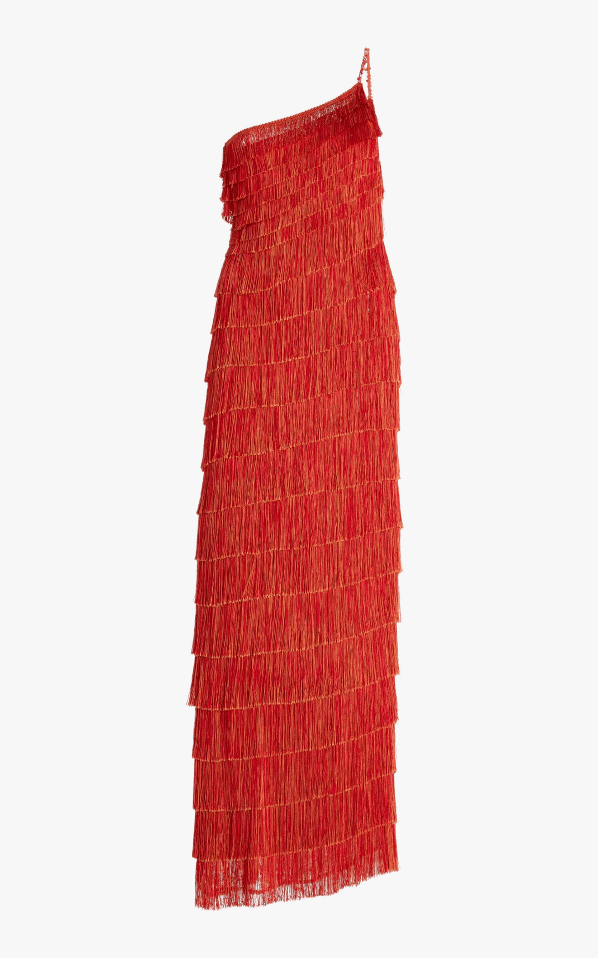 Isidora Fringe Dress - Red made by Francesca Miranda