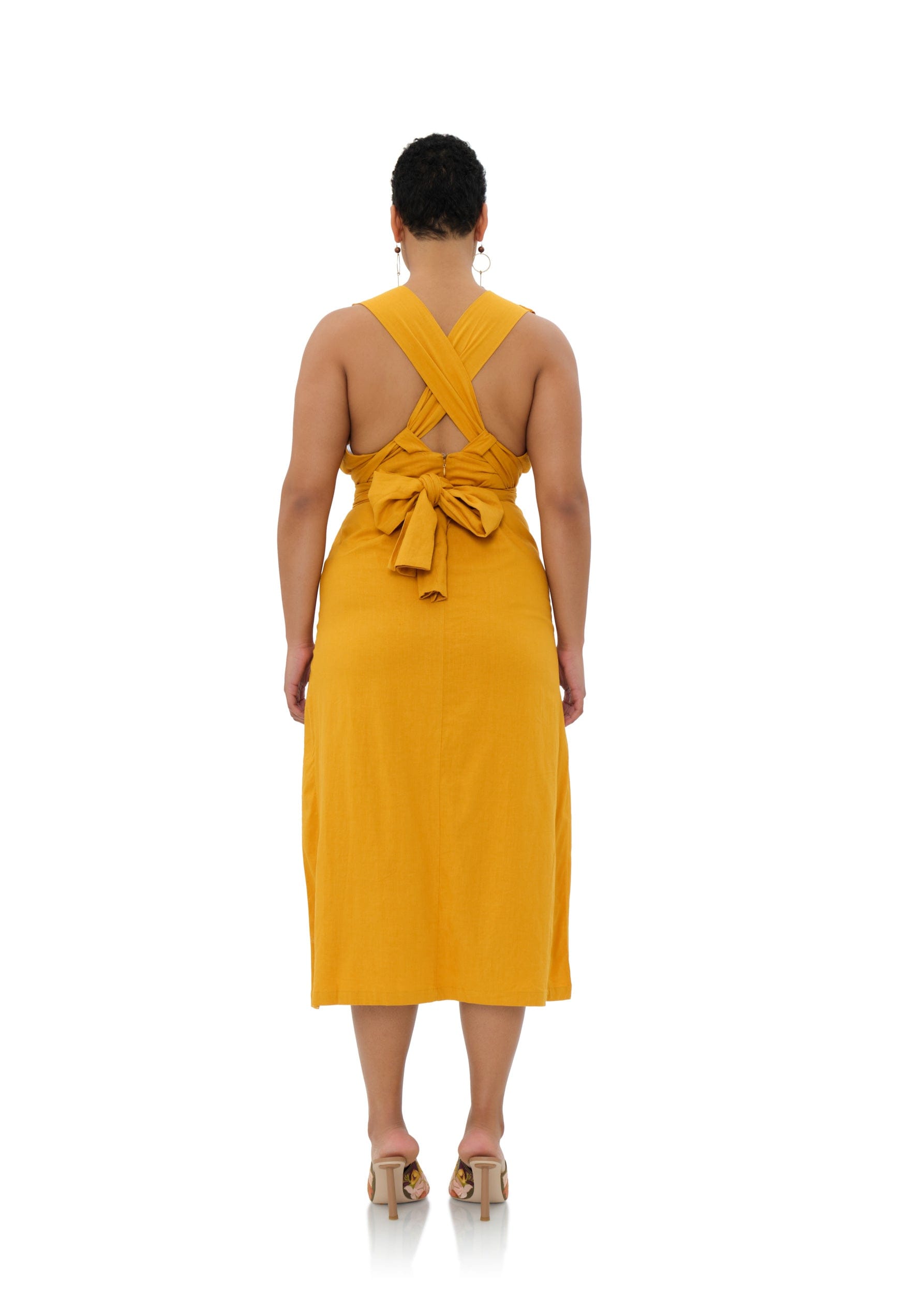 ZADO DRESS - GOLD made by Andrea Iyamah