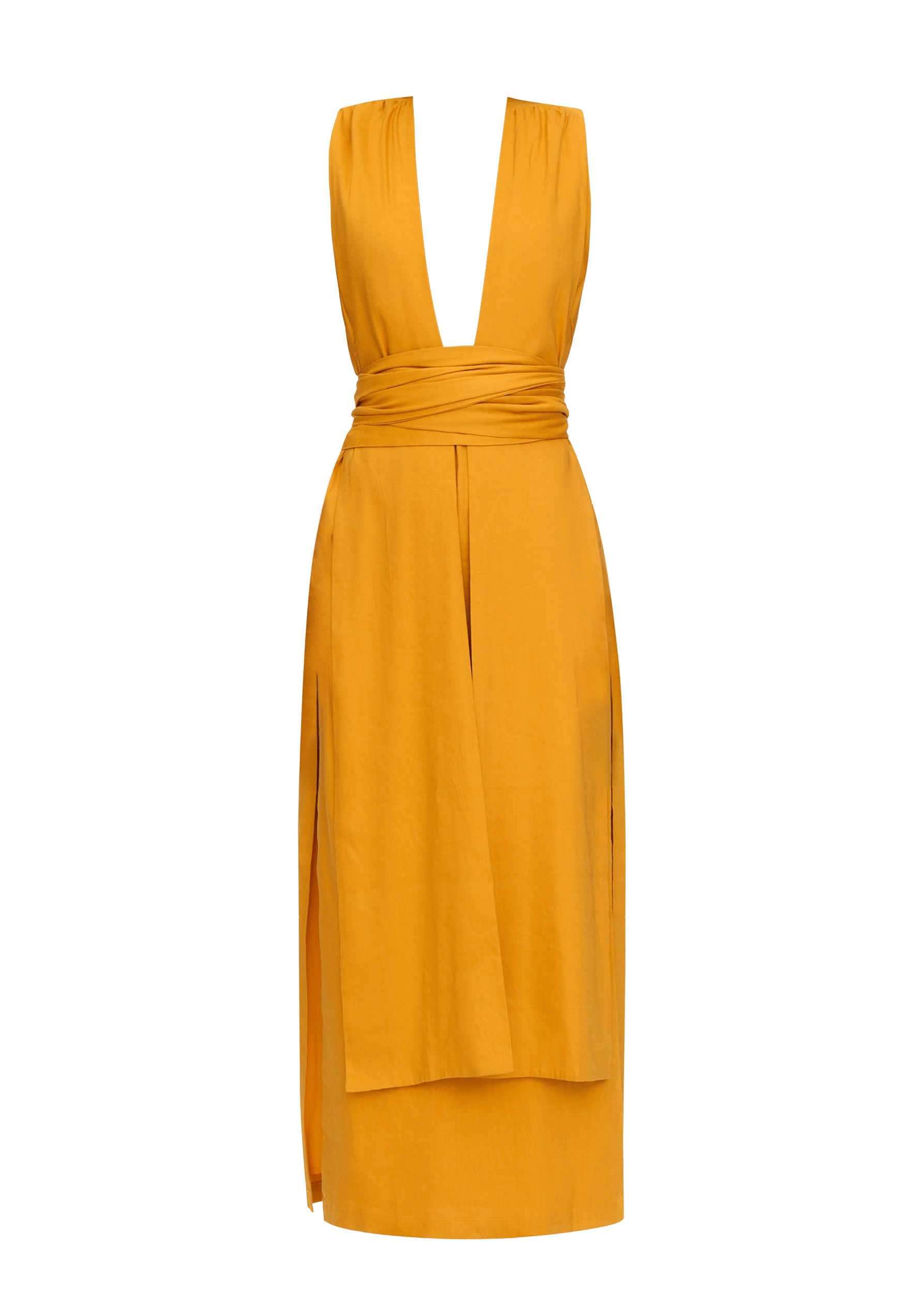 ZADO DRESS - GOLD made by Andrea Iyamah