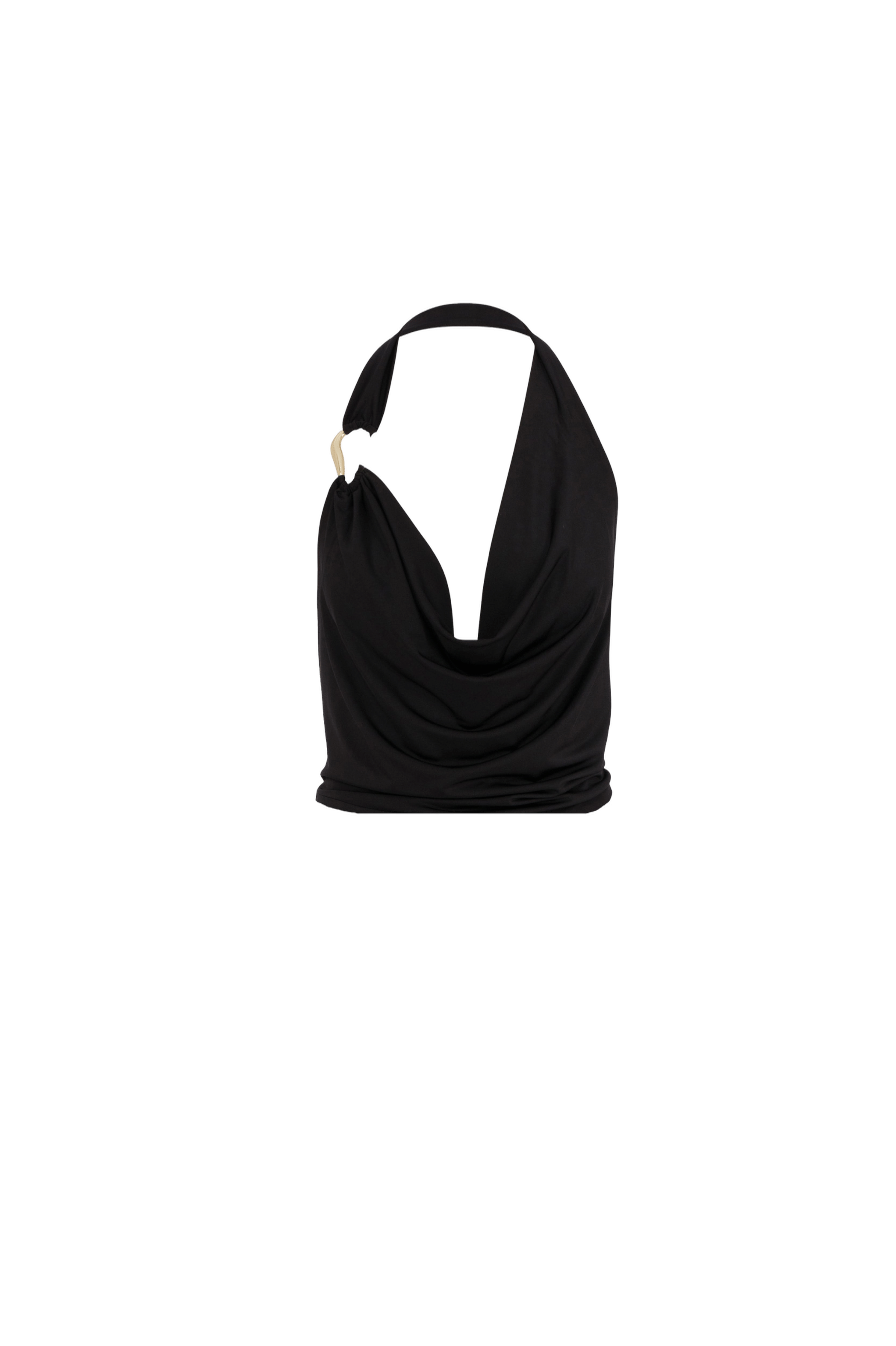 Franca Jersey Blouse In Black made by Nazli Ceren