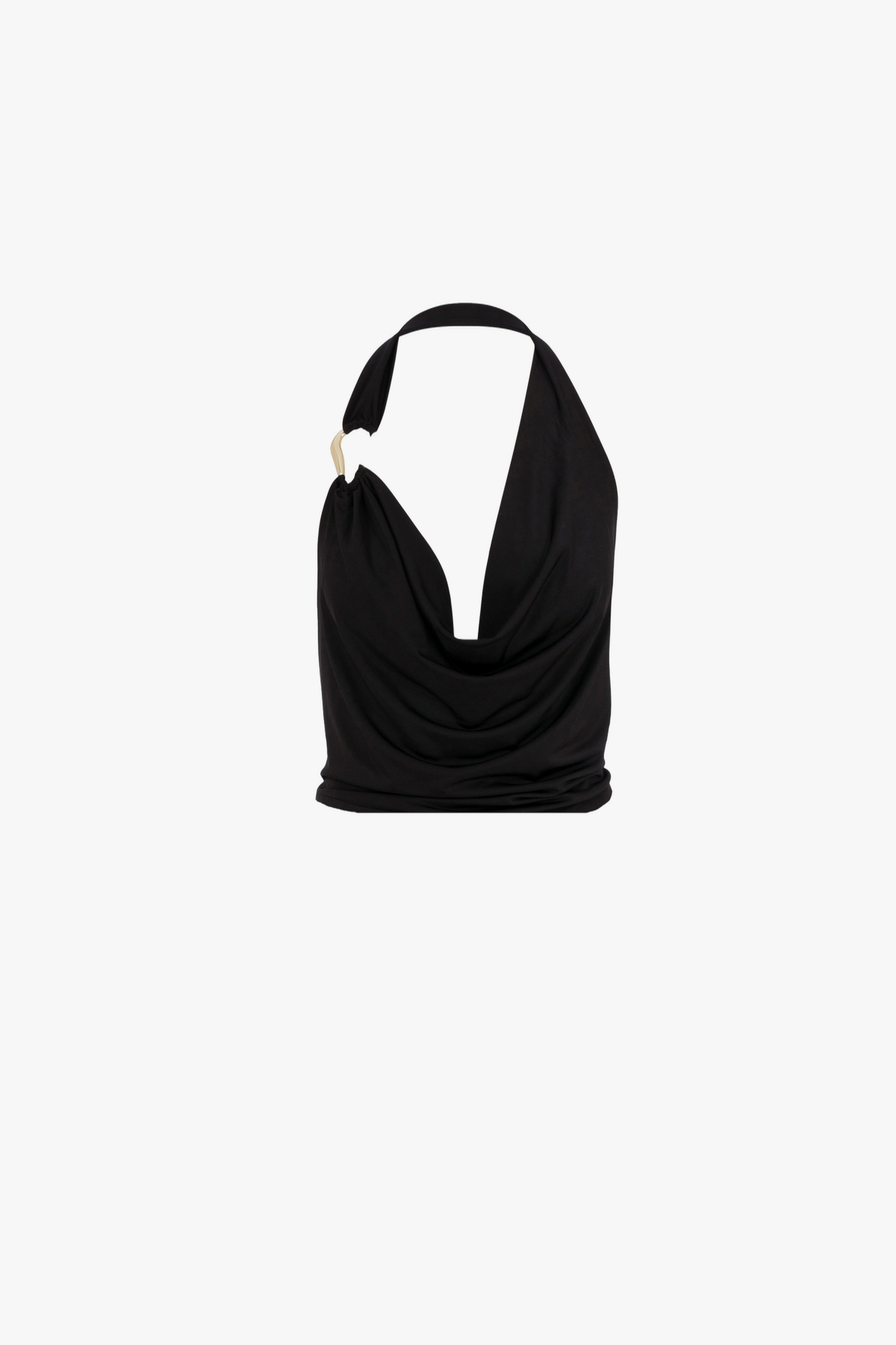 Franca Jersey Blouse In Black made by Nazli Ceren