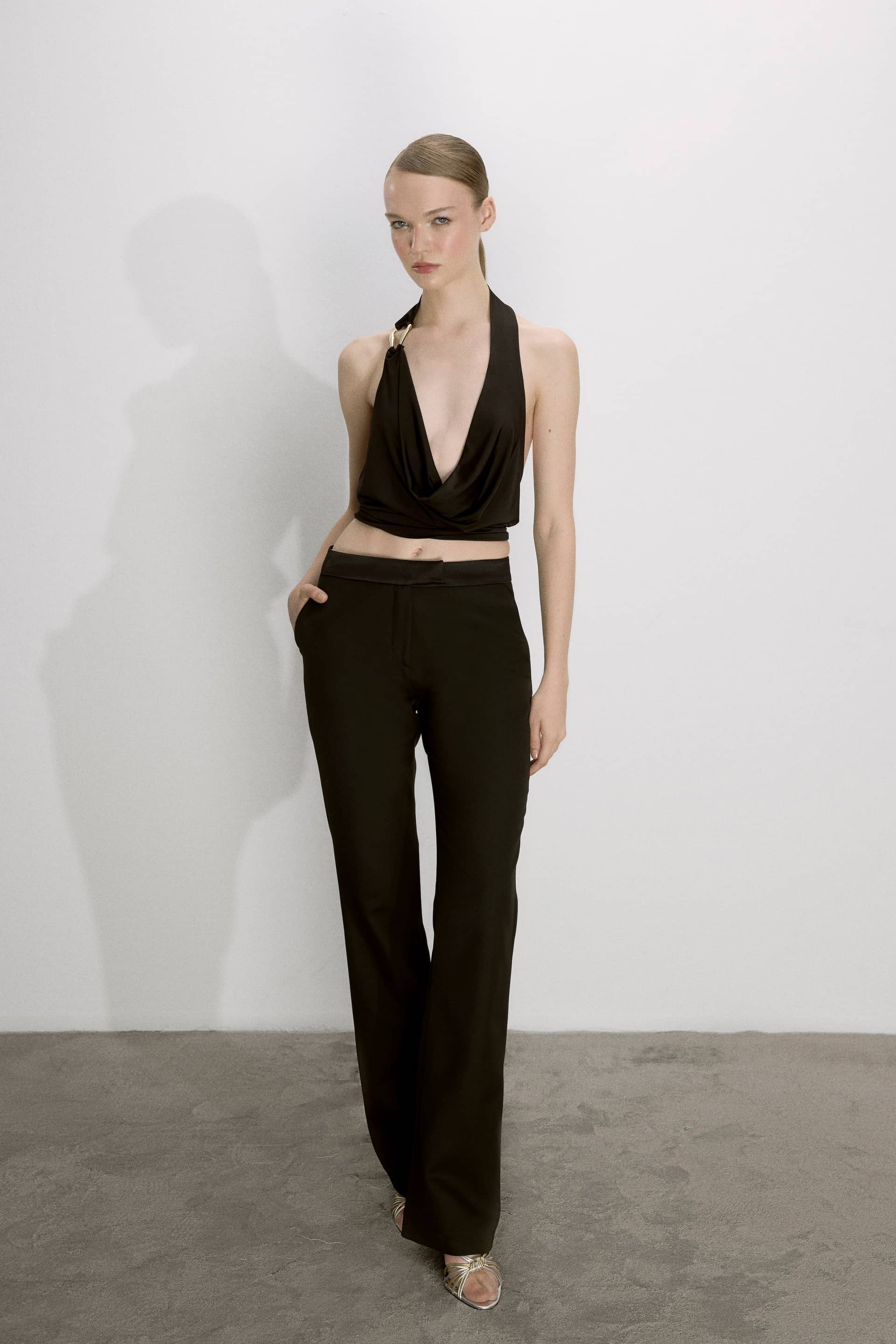 Franca Jersey Blouse In Black made by Nazli Ceren