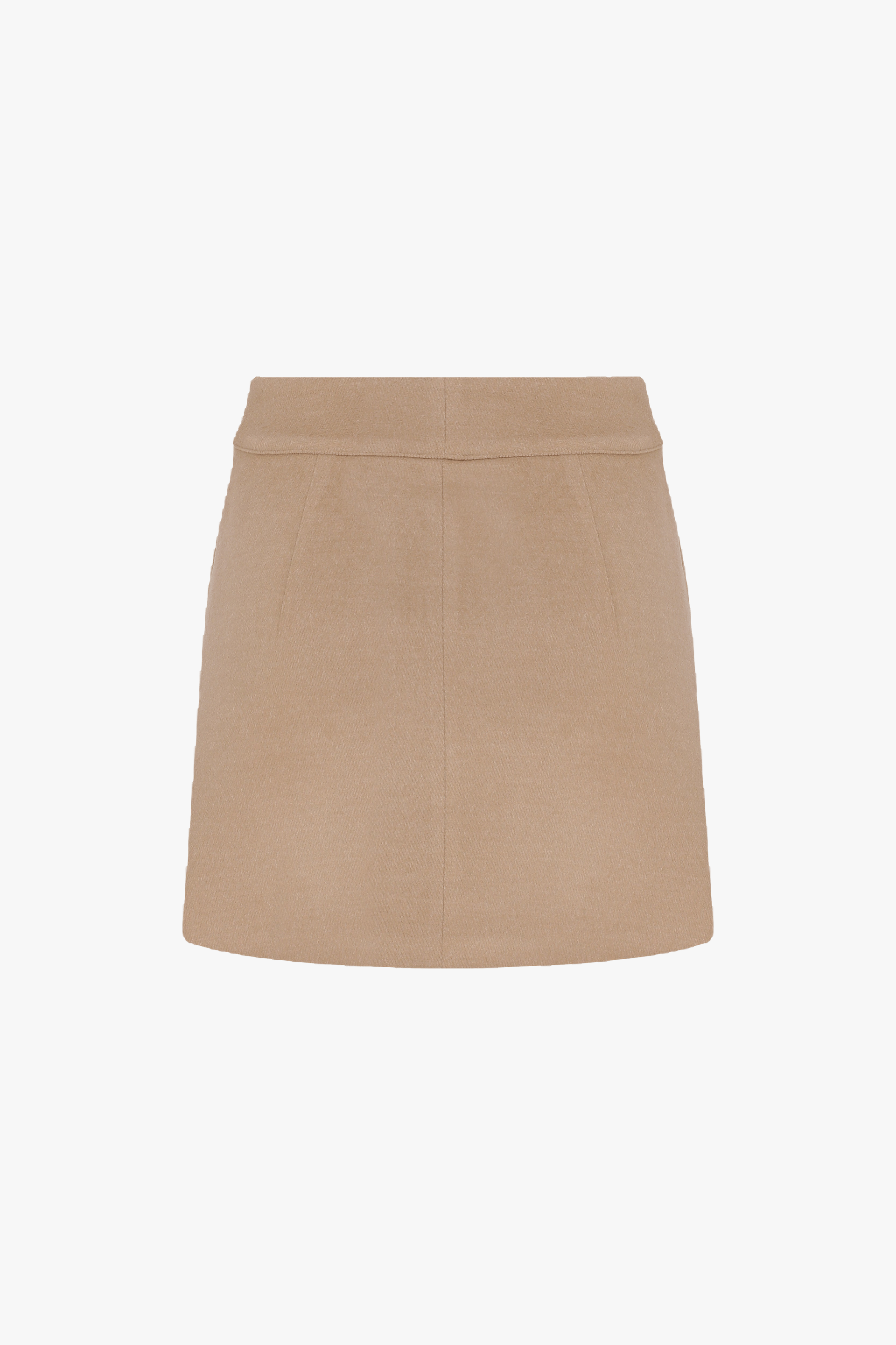Marde Wool Mini Skirt in Beige in Beige made by Nazli Ceren