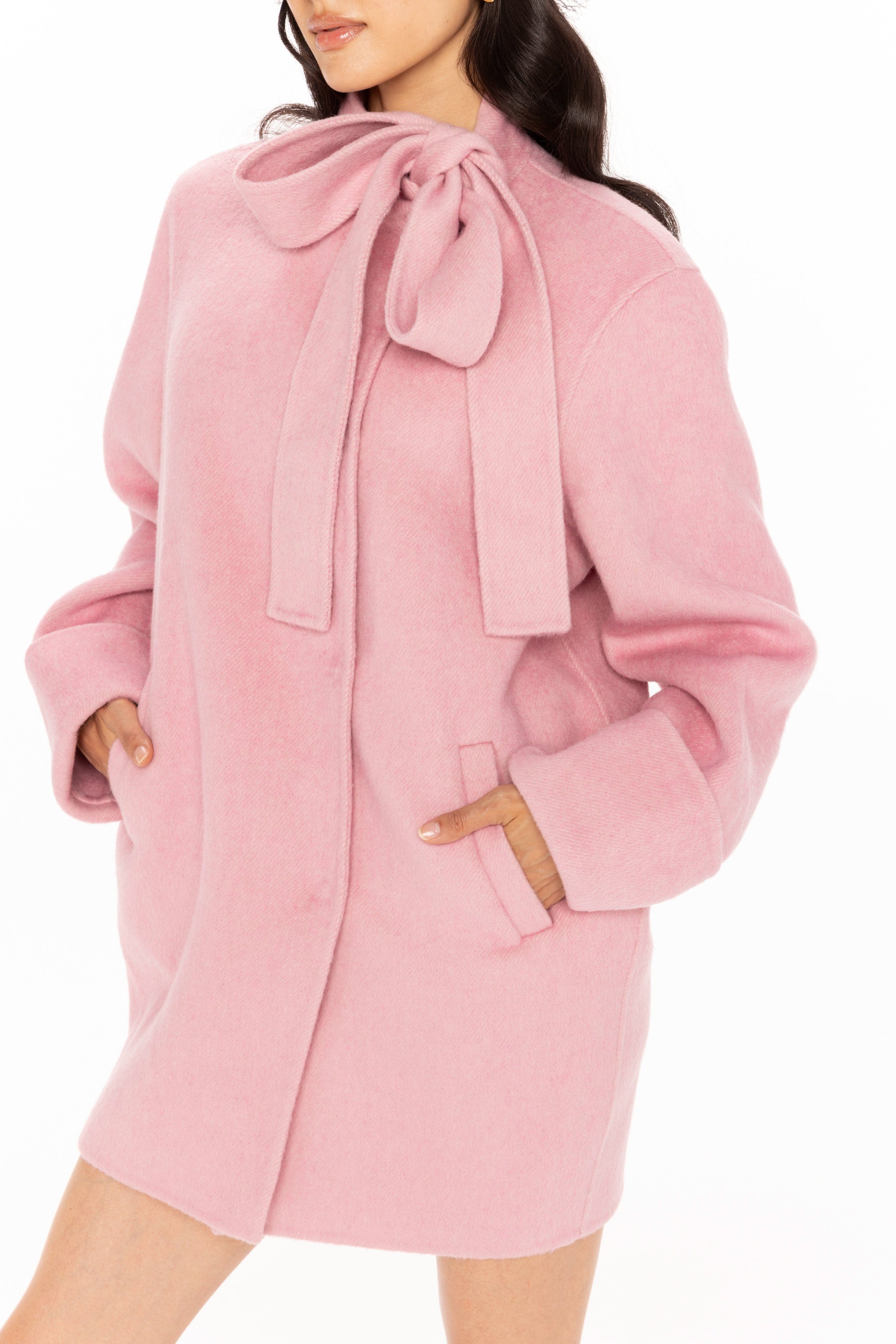 Juliette Cocoon Coat (Pink) made by Nana Jacqueline