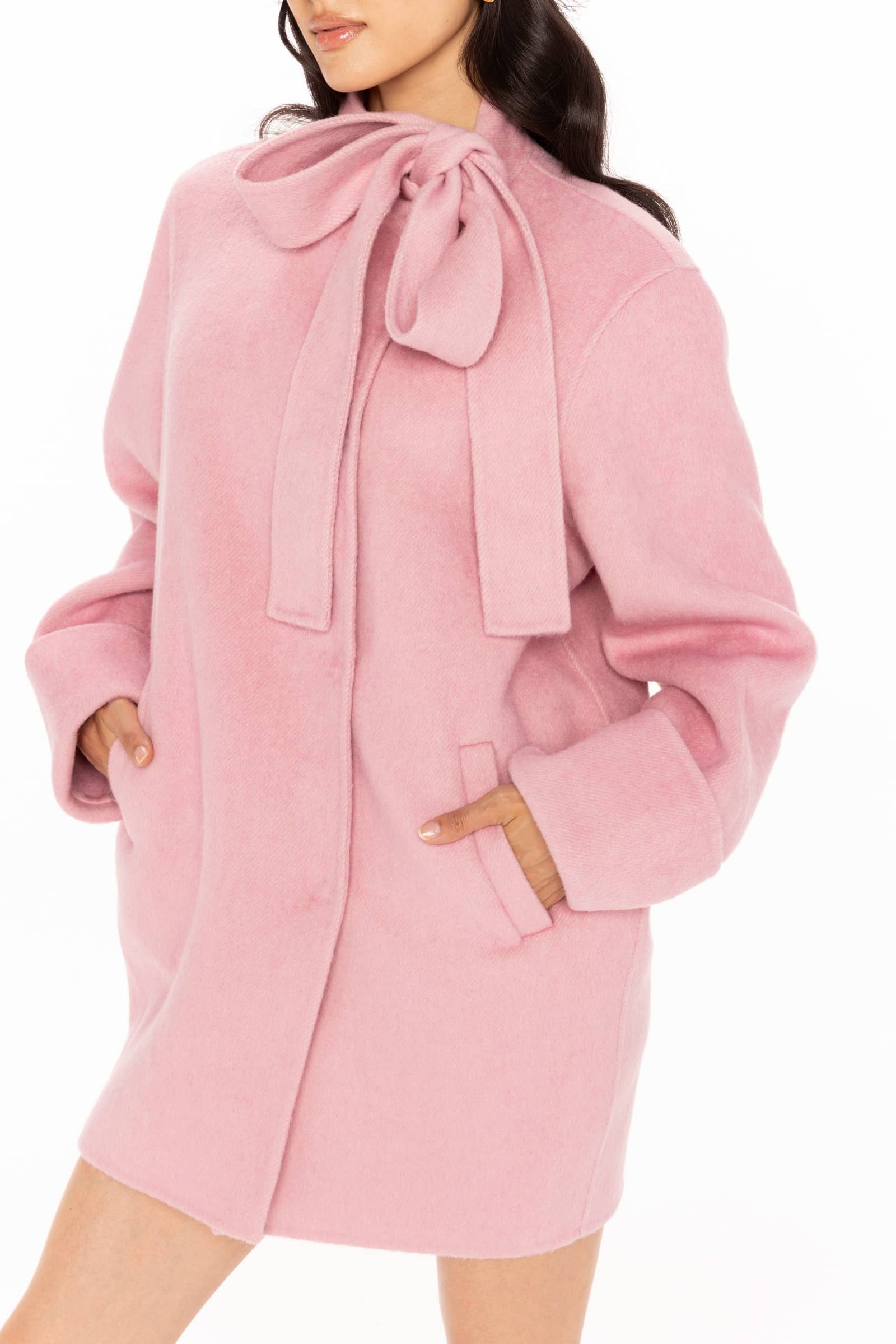 Juliette Cocoon Coat (Pink) made by Nana Jacqueline