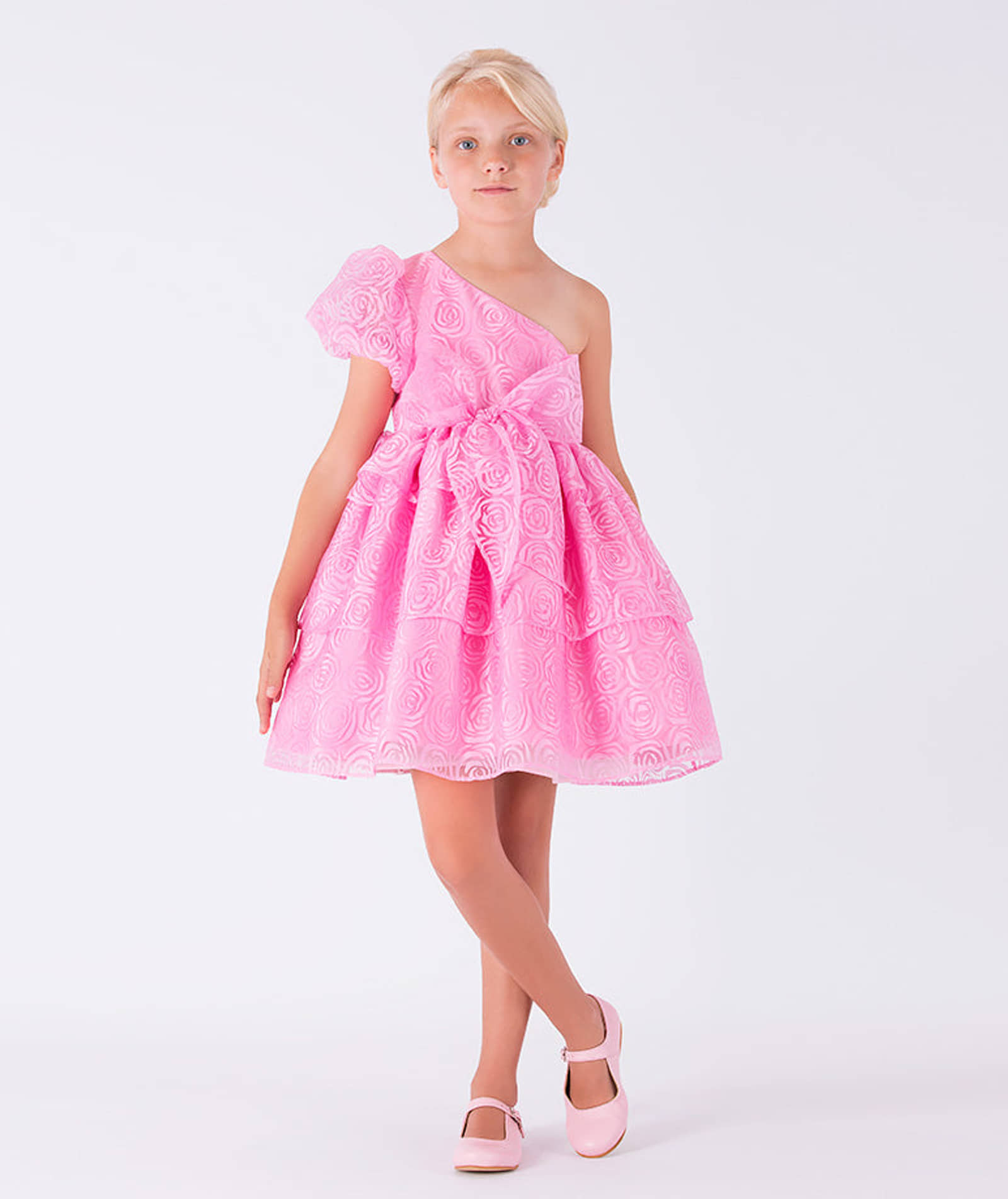 Exquisite One-Shoulder Dress made by Mama Luma