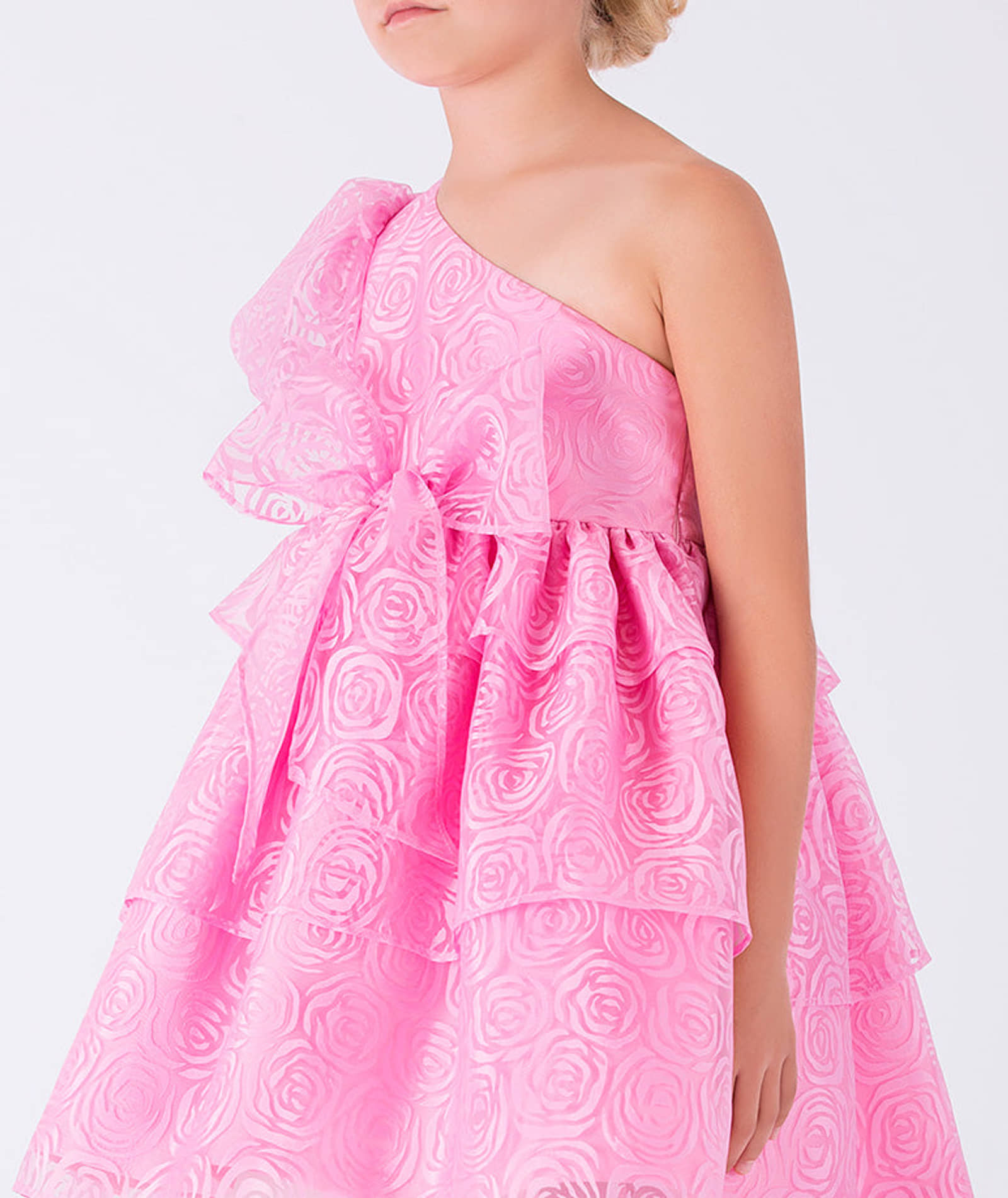 Exquisite One-Shoulder Dress made by Mama Luma