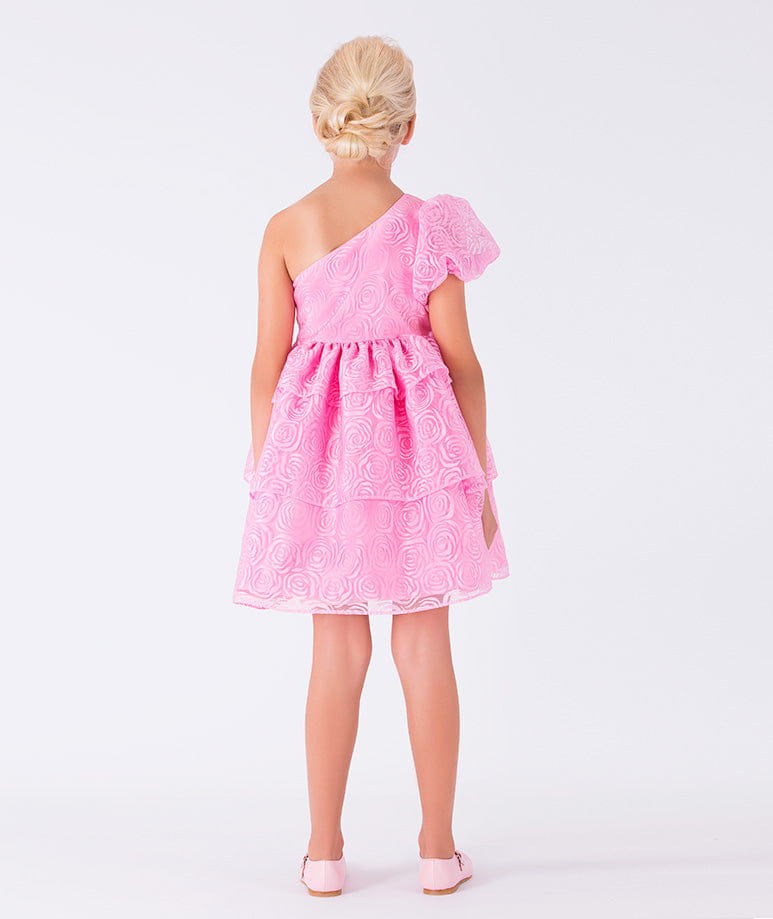 Exquisite One-Shoulder Dress made by Mama Luma