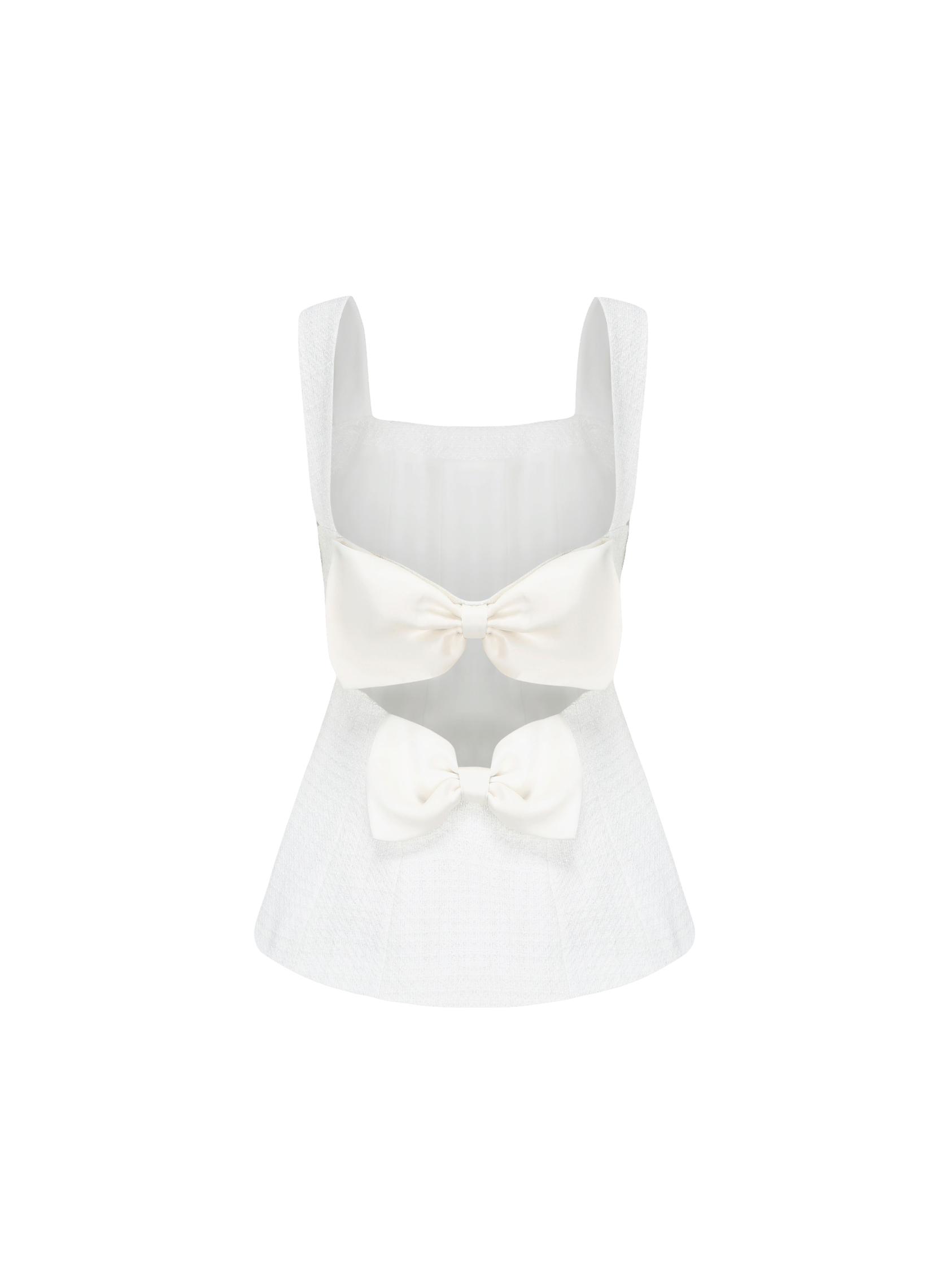 Anabella Bow Top (White) in White made by Nana Jacqueline