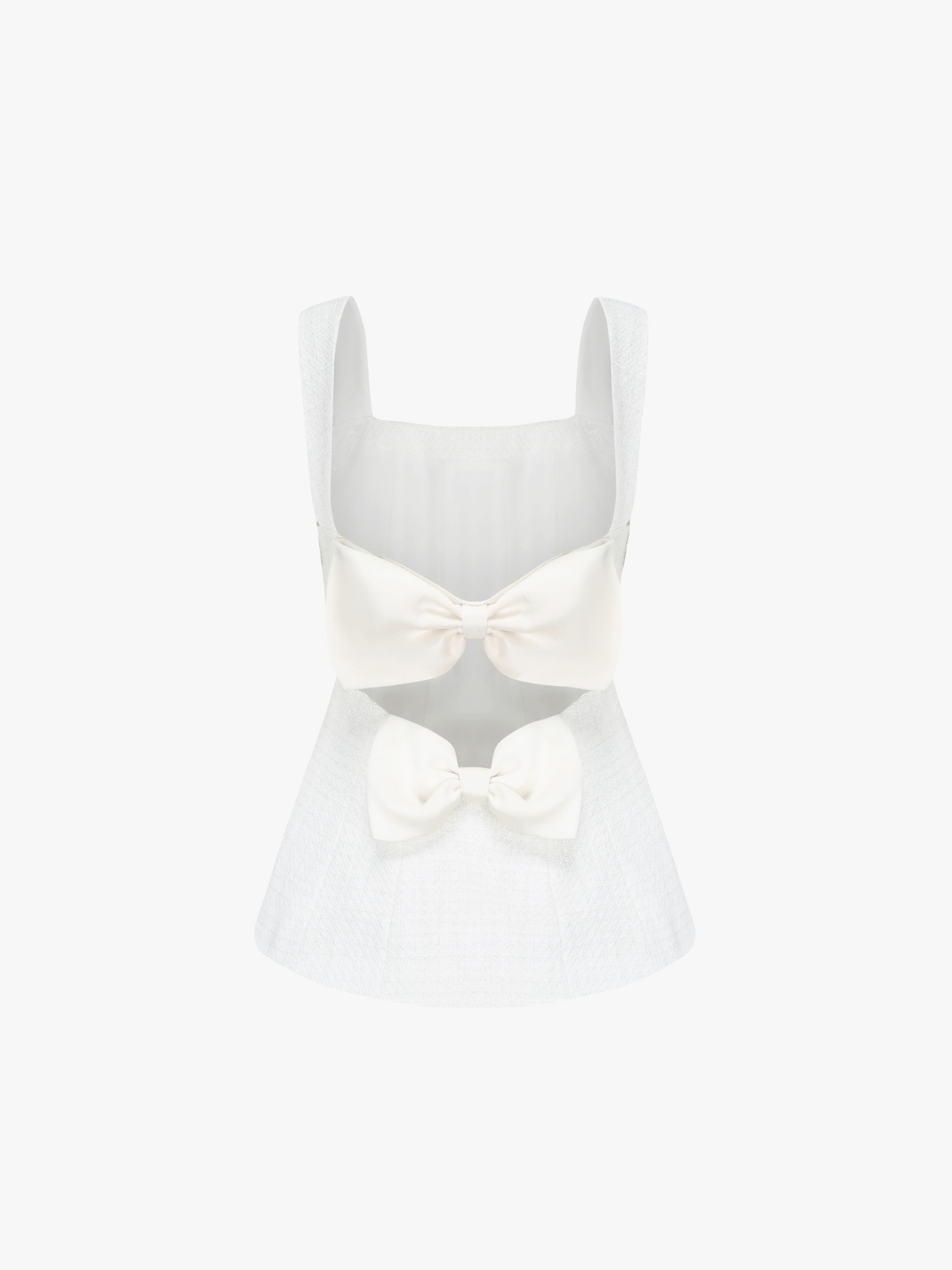 Anabella Bow Top (White) in White made by Nana Jacqueline