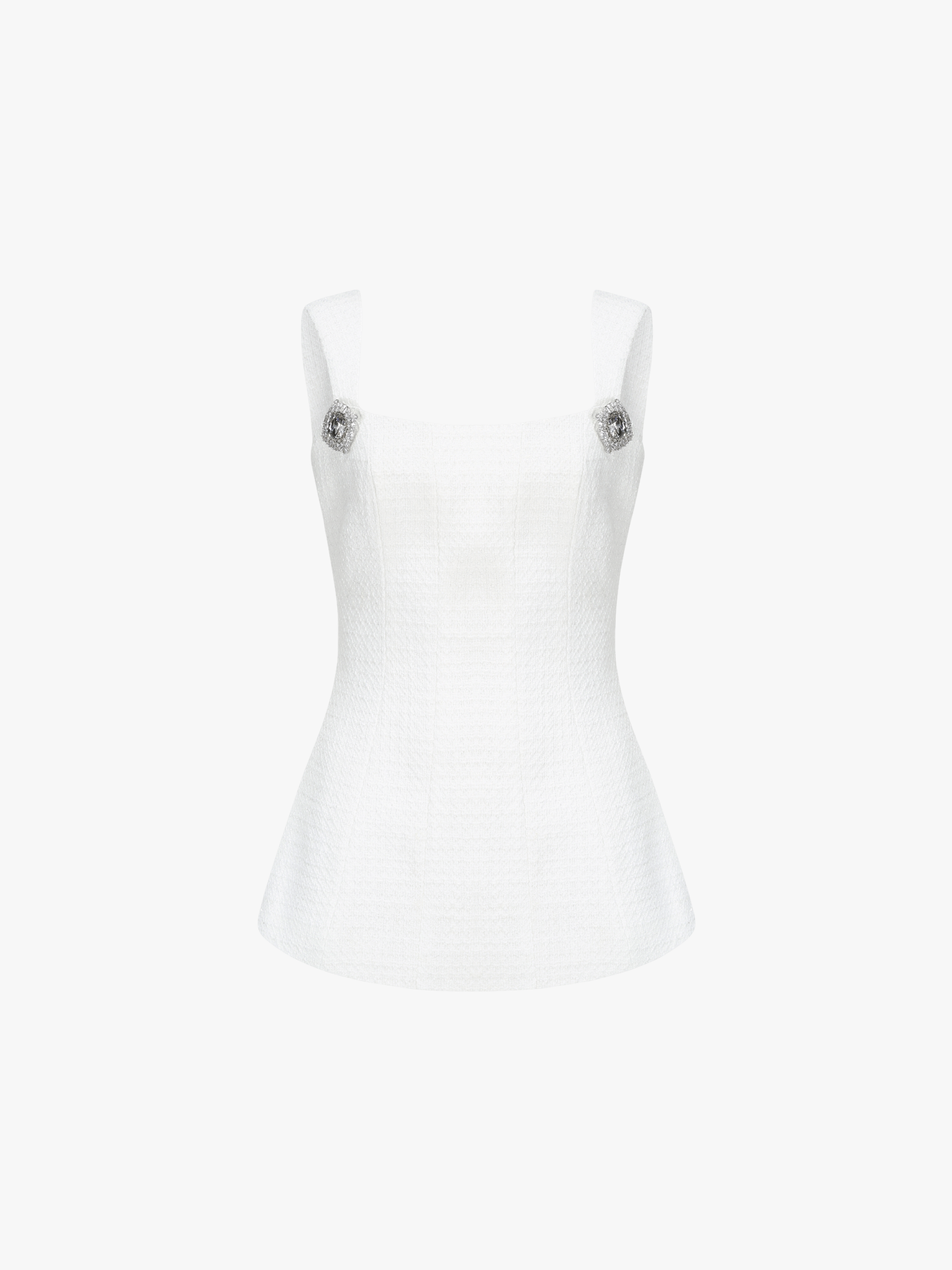 Anabella Bow Top (White) in White made by Nana Jacqueline