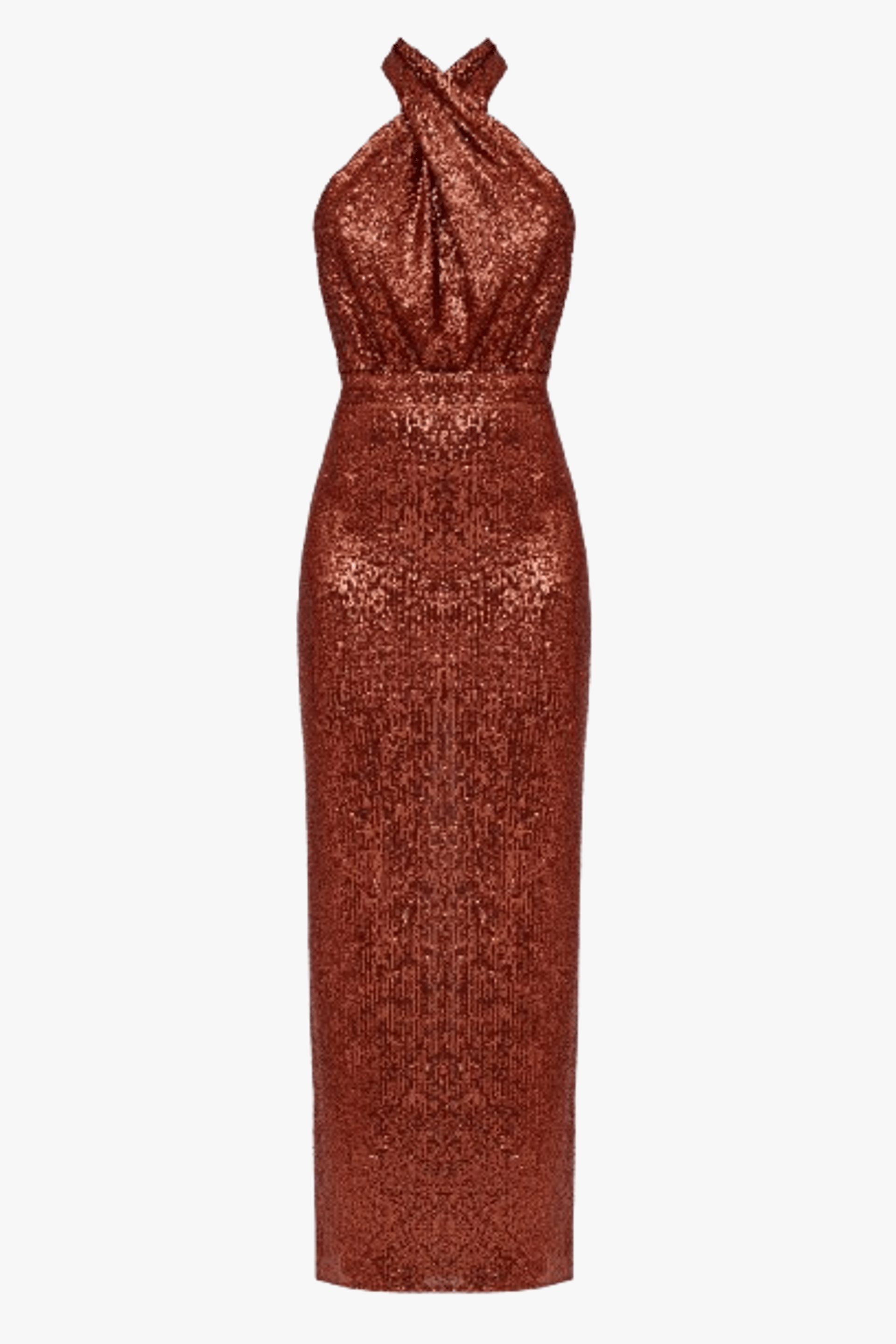 ALTA Bronze Sequin Maxi Evening dress made by UNDRESS