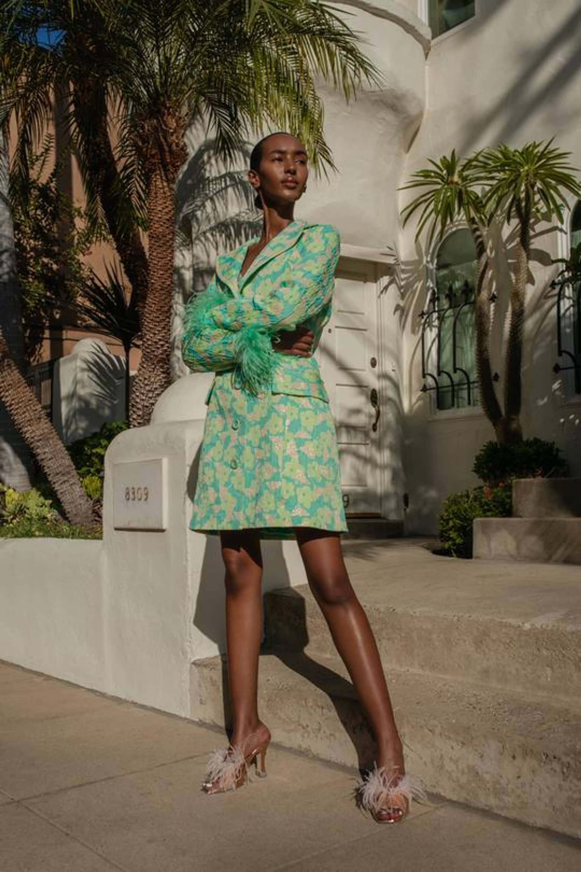 Mint Jacqueline Jacket №21 made by ANDREEVA