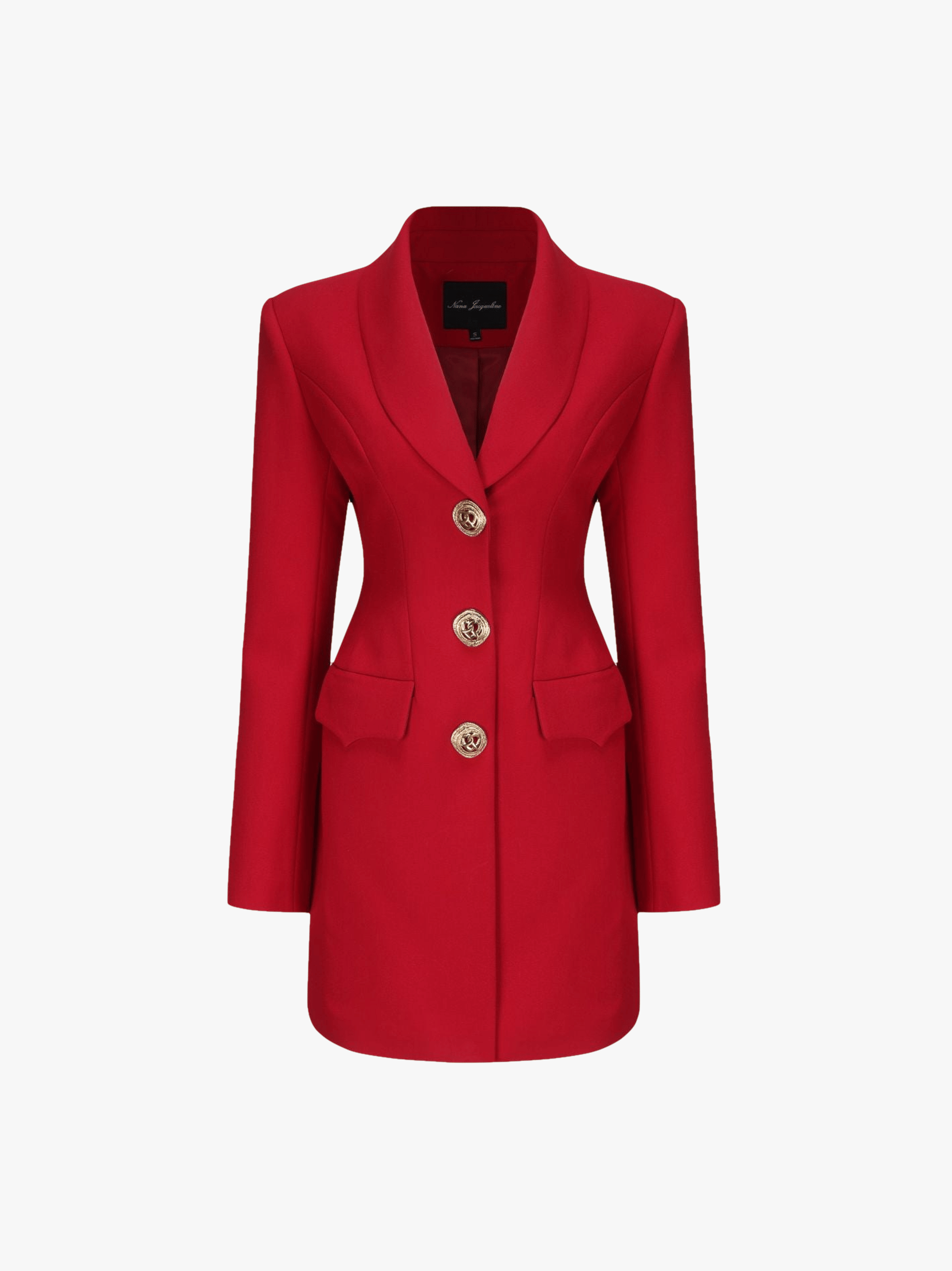 Sasha Suit Jacket (Red) made by Nana Jacqueline