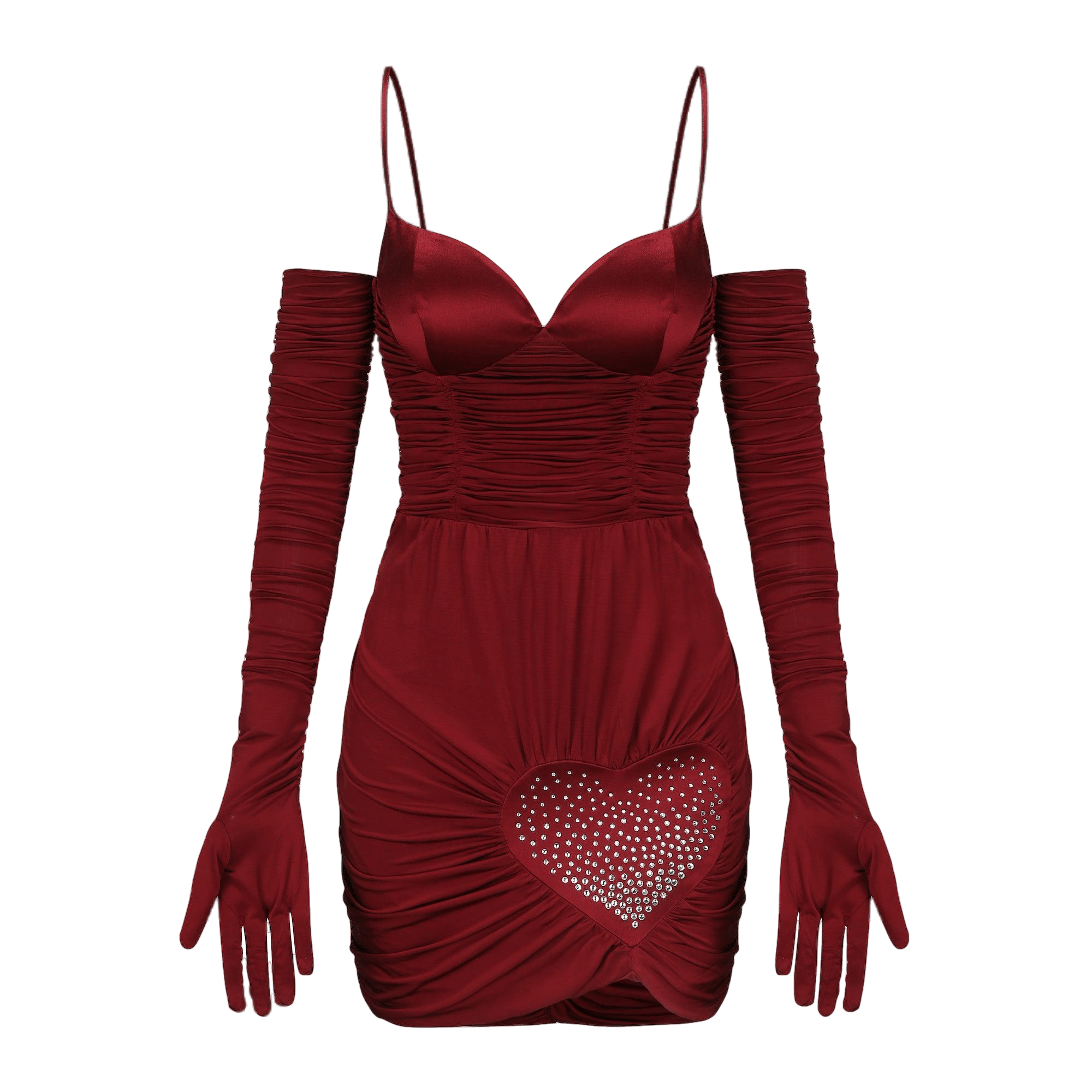 Angelina Silk Dress (Wine Red) (Final Sale) in Red made by Nana Jacqueline