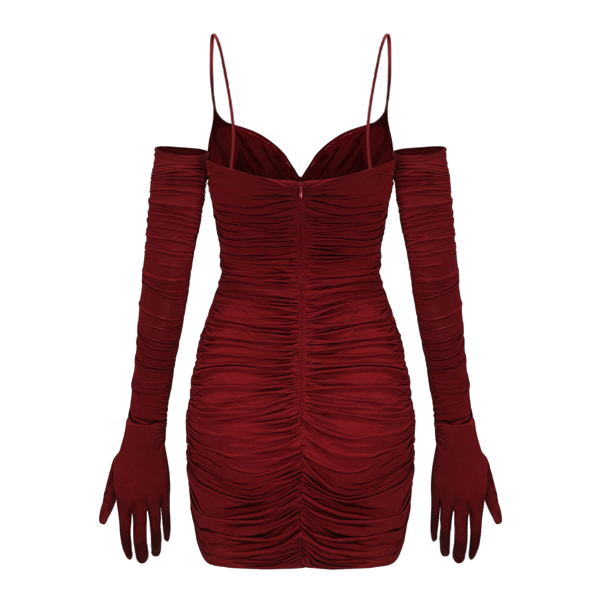 Angelina Silk Dress (Wine Red) (Final Sale) in Red made by Nana Jacqueline