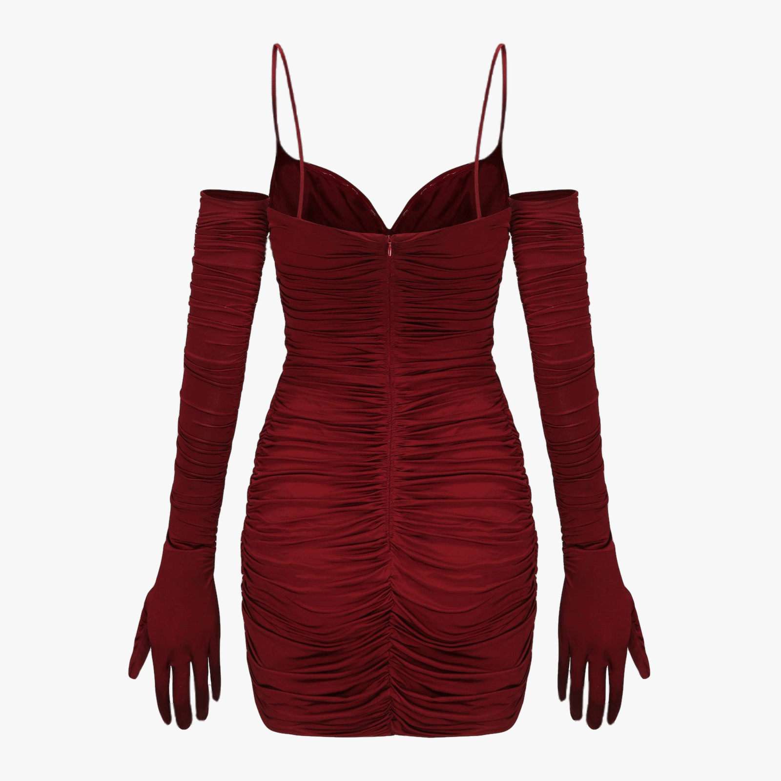 Angelina Silk Dress (Wine Red) (Final Sale) in Red made by Nana Jacqueline