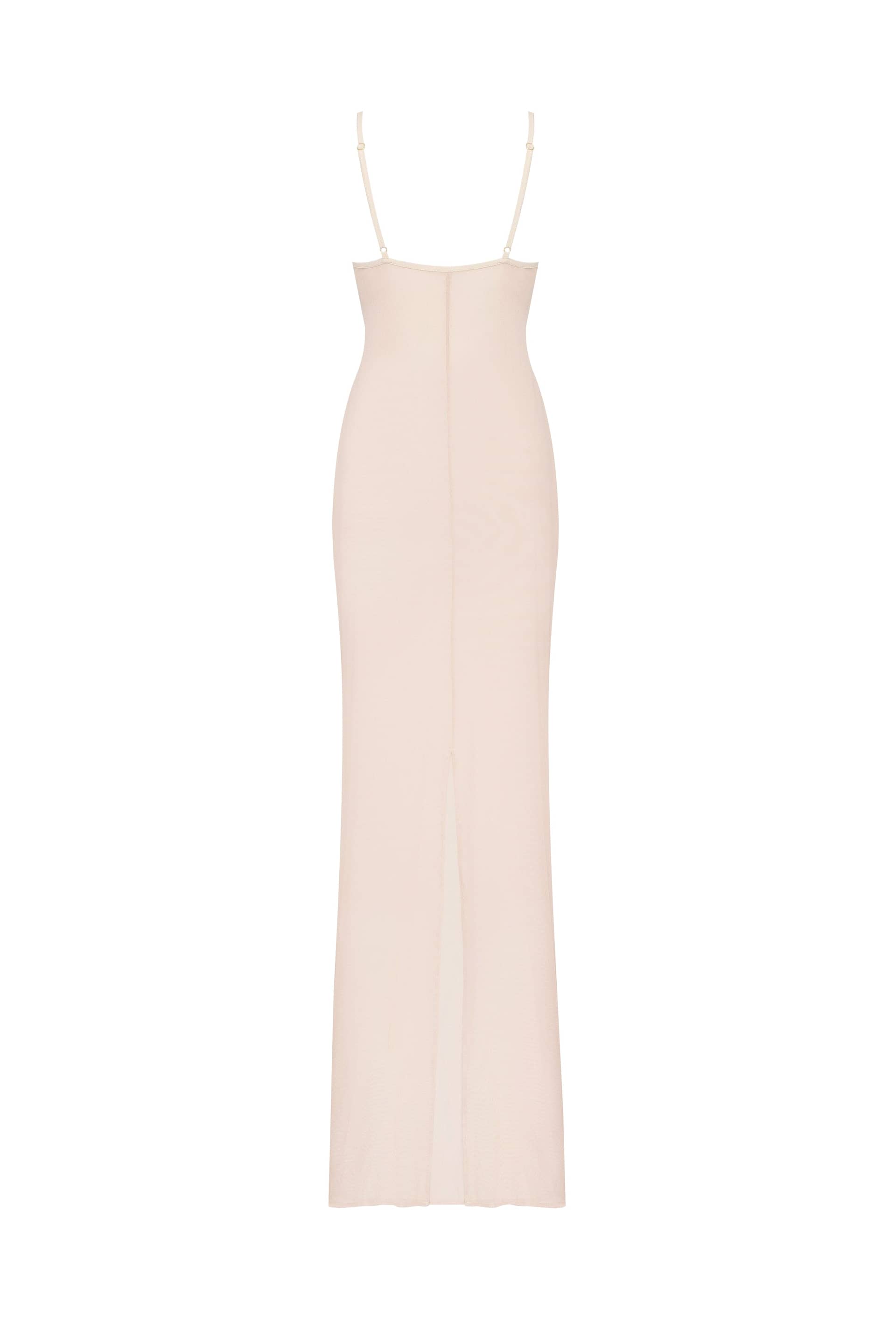 Flowy coral maxi dress, Xo Xo made by Milla