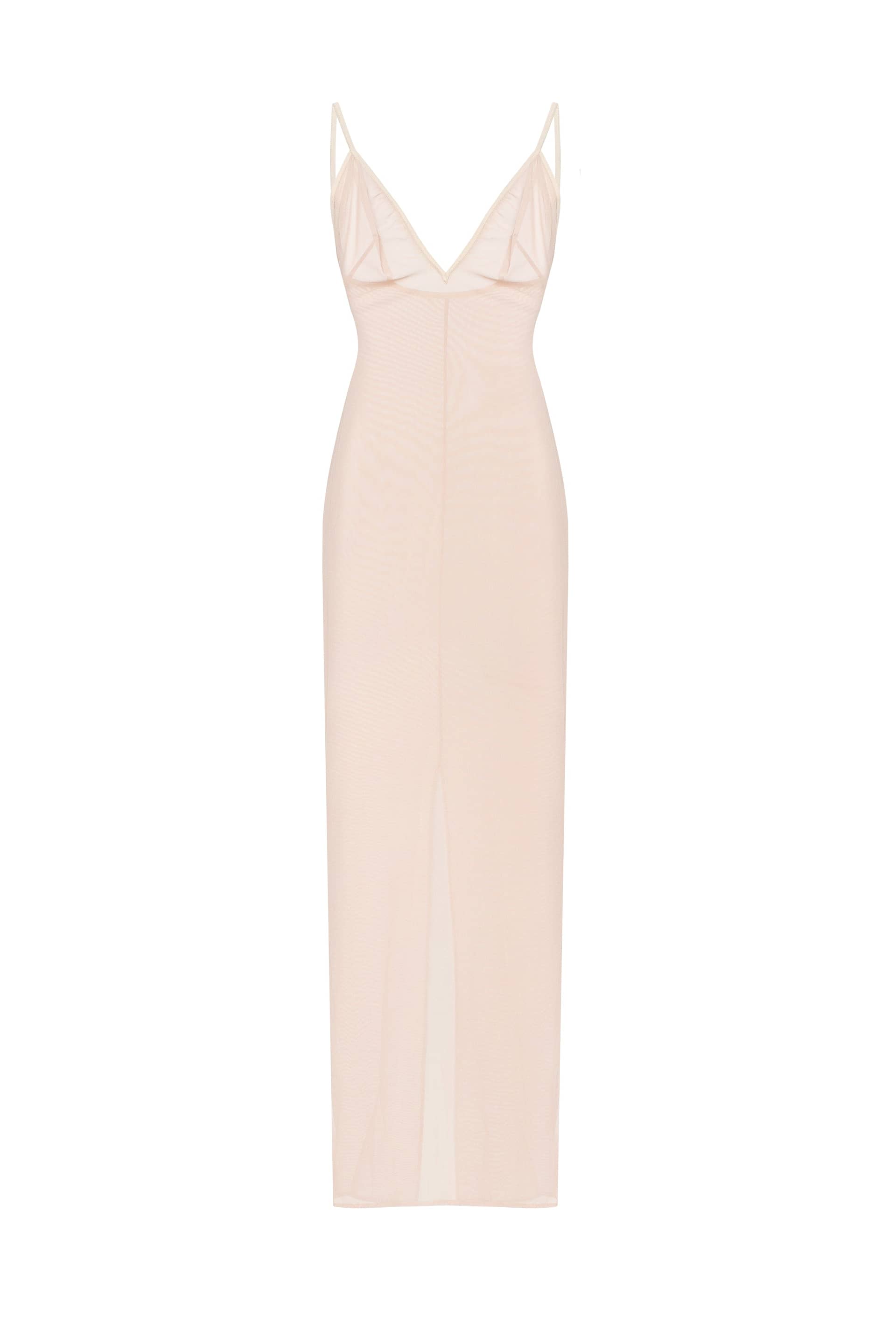 Flowy coral maxi dress, Xo Xo made by Milla