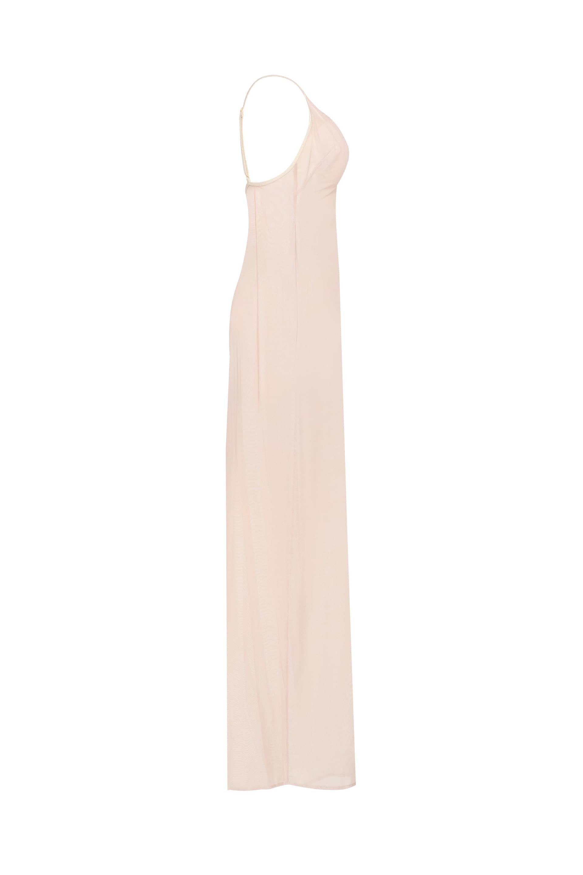 Flowy coral maxi dress, Xo Xo made by Milla