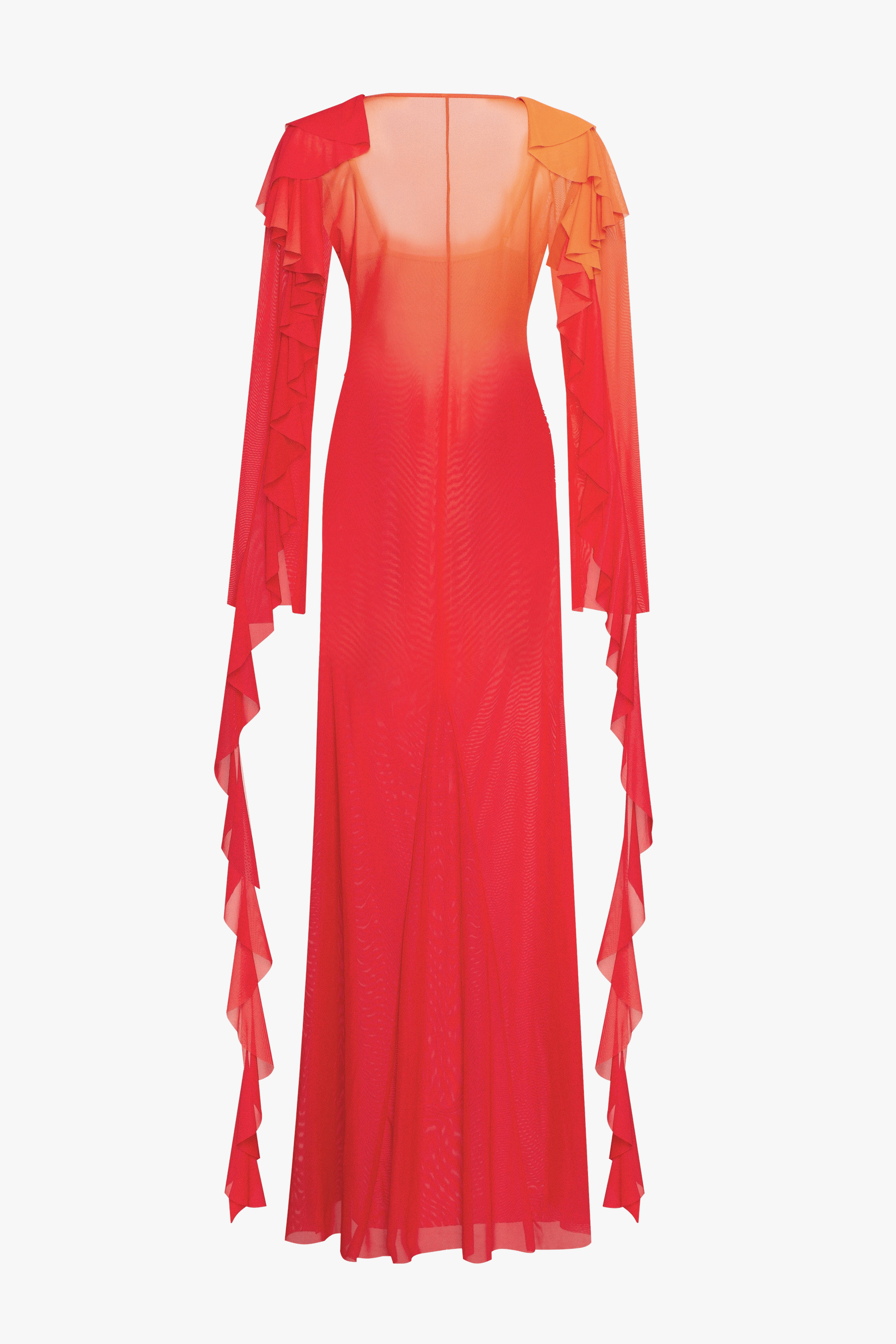 Flowy coral maxi dress, Xo Xo made by Milla