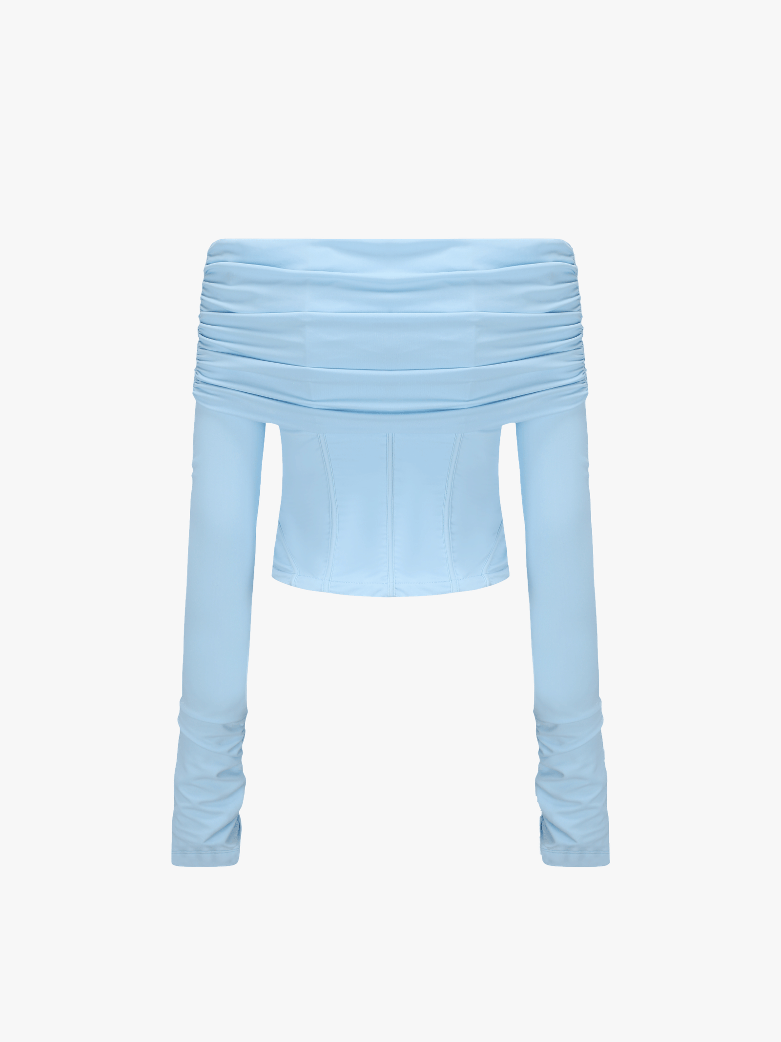 Micaela Off Shoulder Top (Blue) (Final Sale) in Blue made by Nana Jacqueline