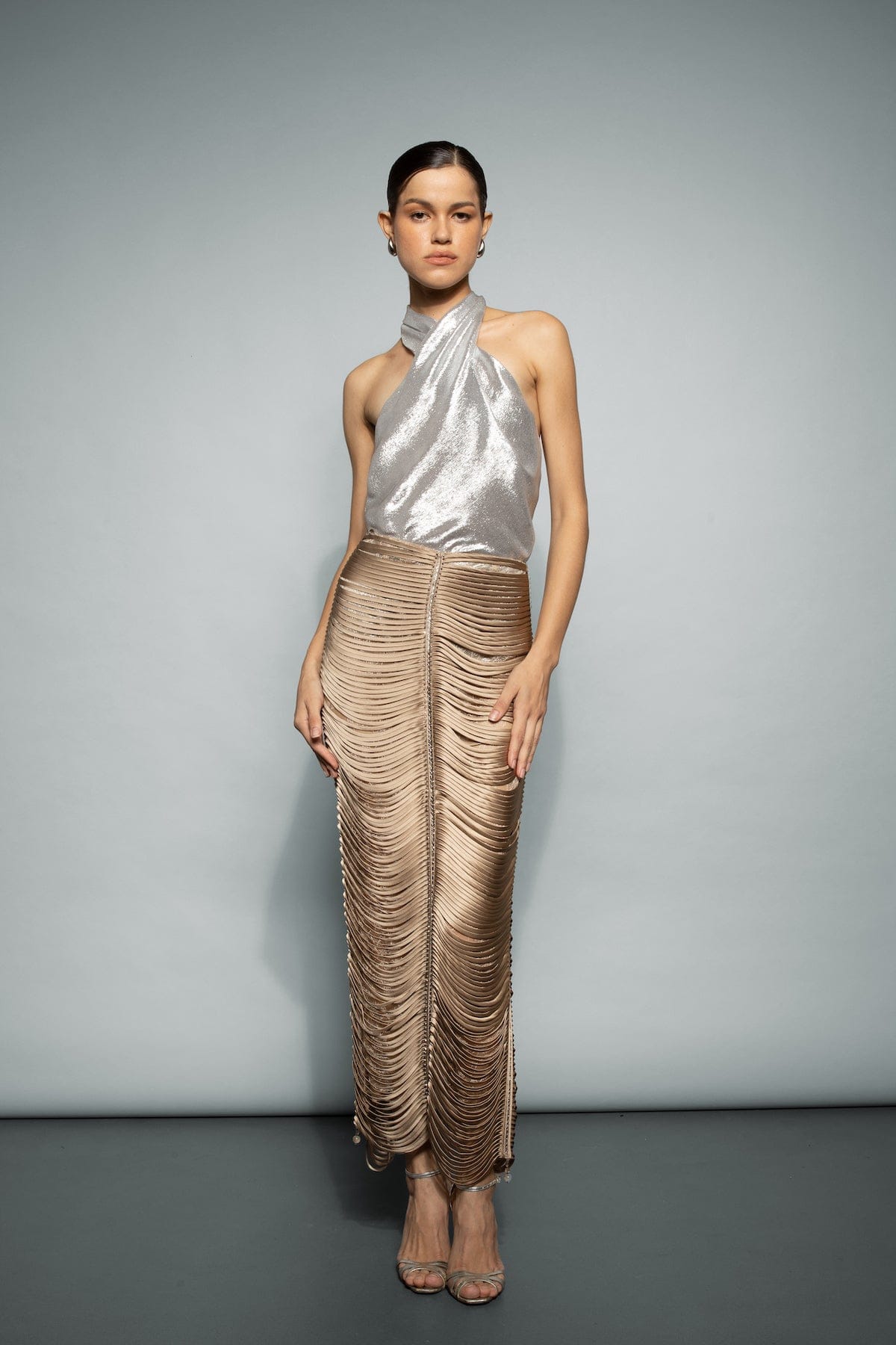 Olivia Lurex Top made by Francesca Miranda