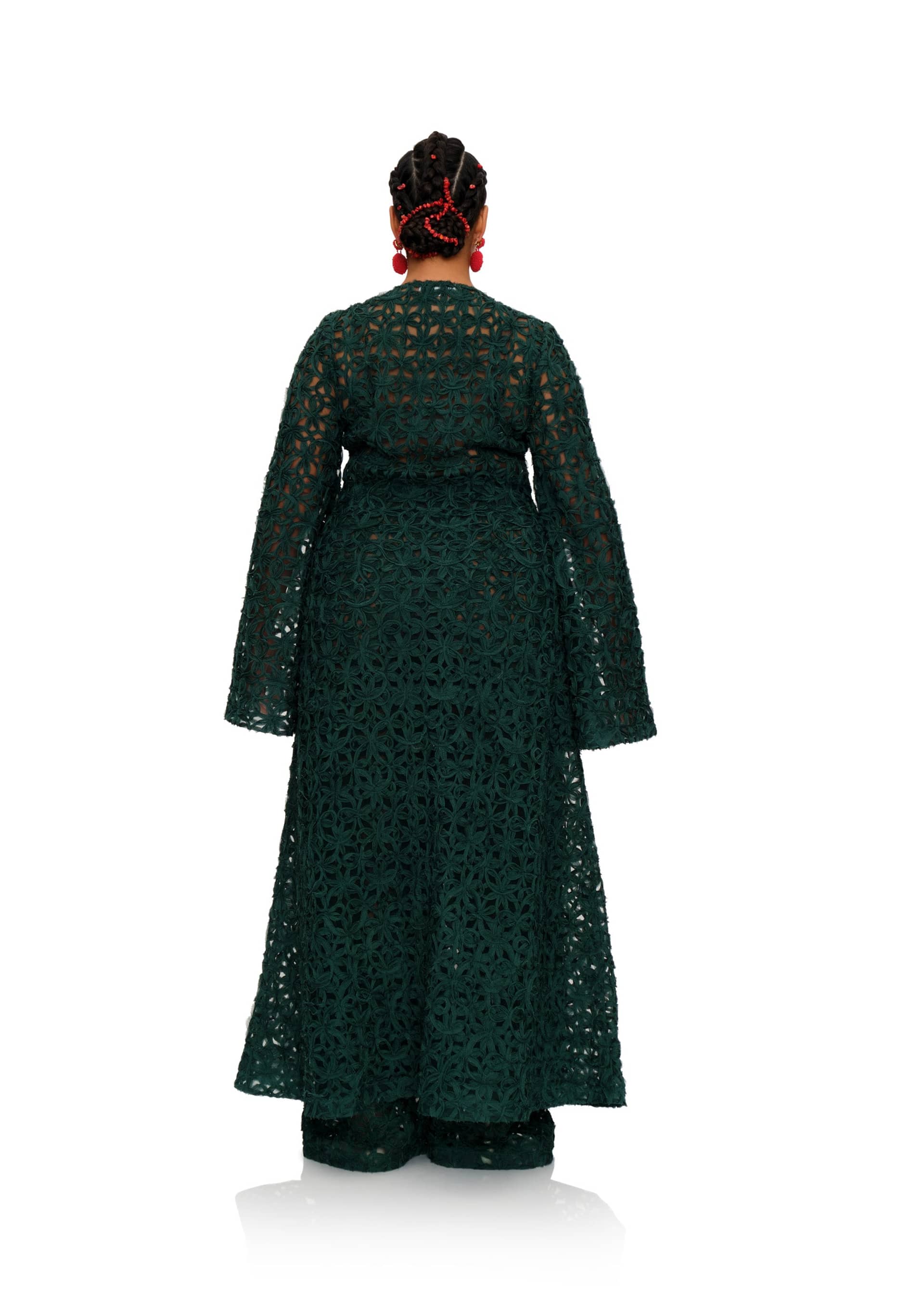 NDU LACE KIMONO made by Andrea Iyamah