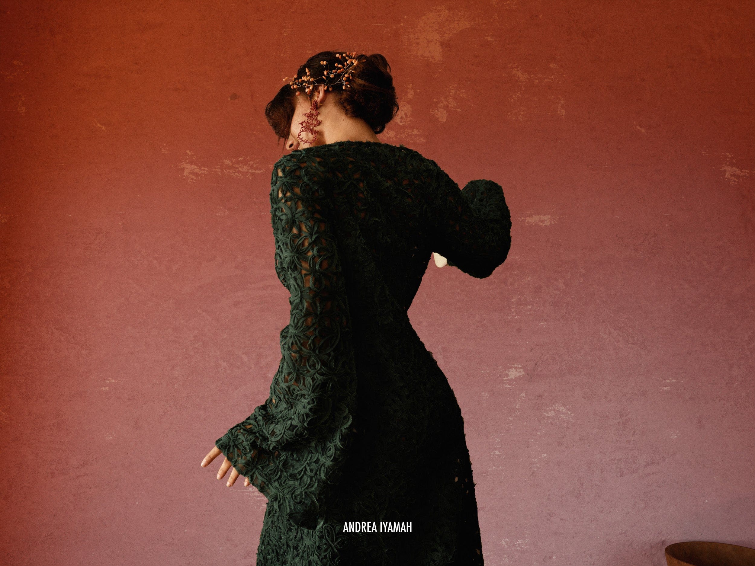 NDU LACE KIMONO made by Andrea Iyamah