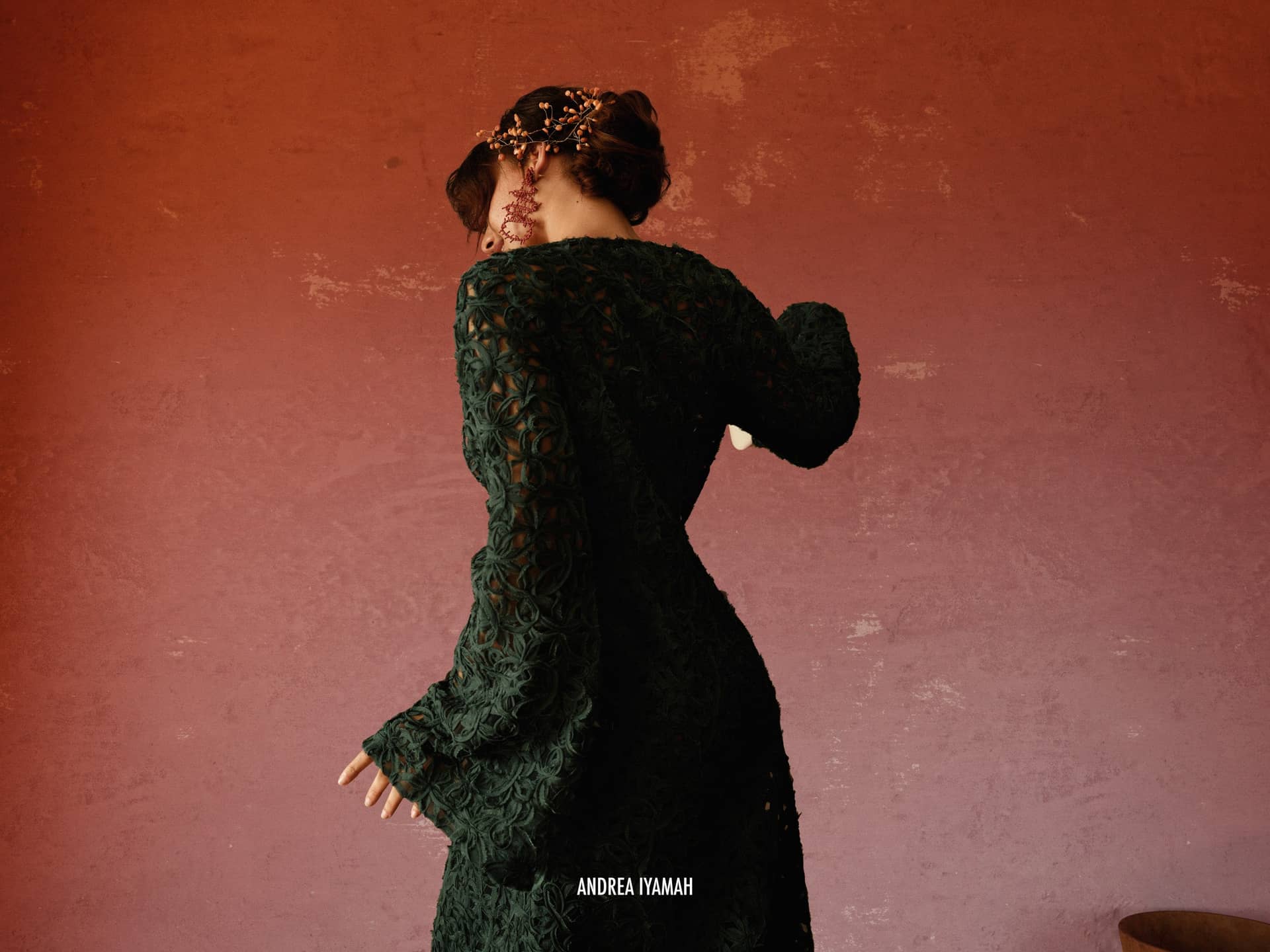 NDU LACE KIMONO made by Andrea Iyamah