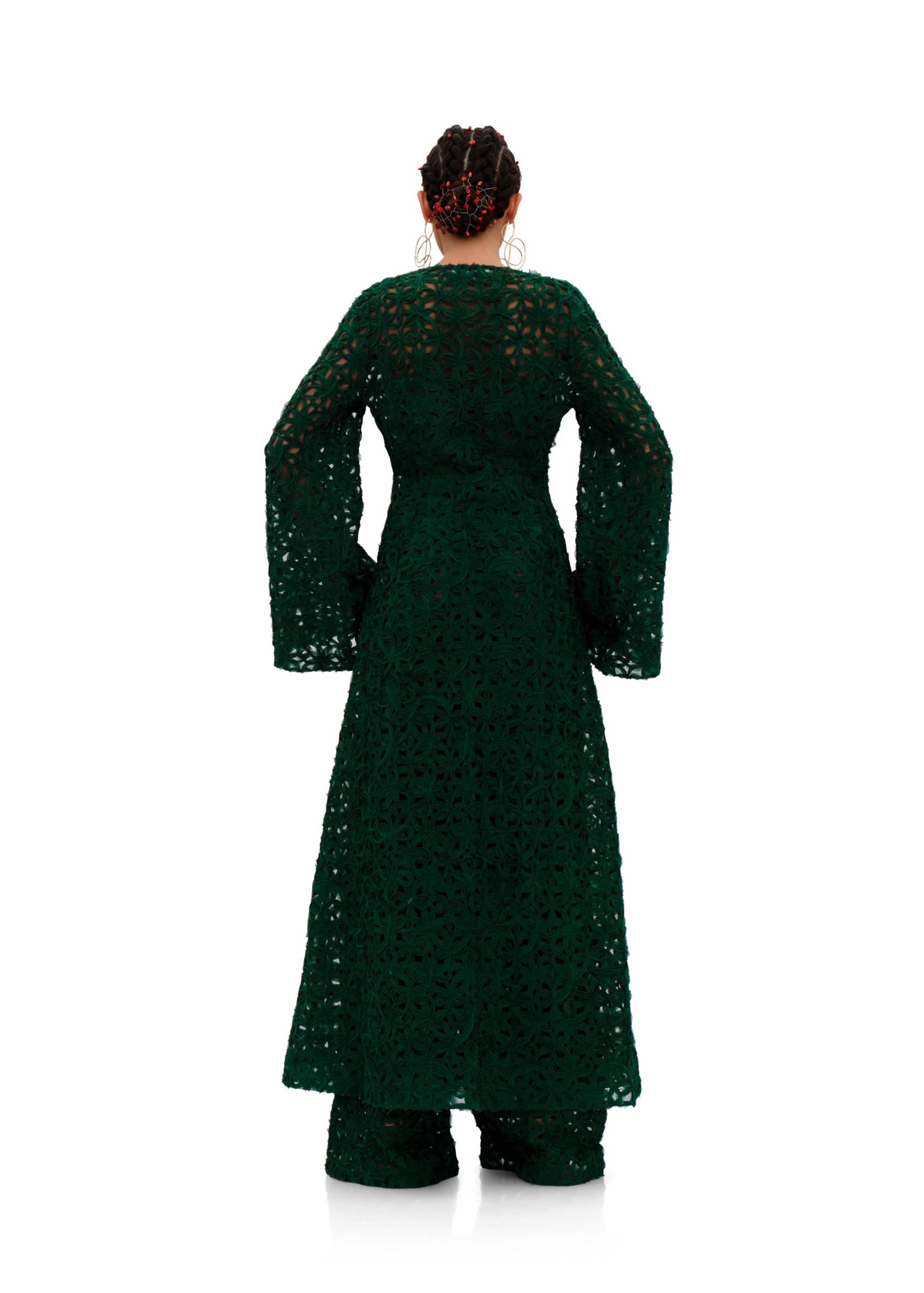 NDU LACE KIMONO made by Andrea Iyamah