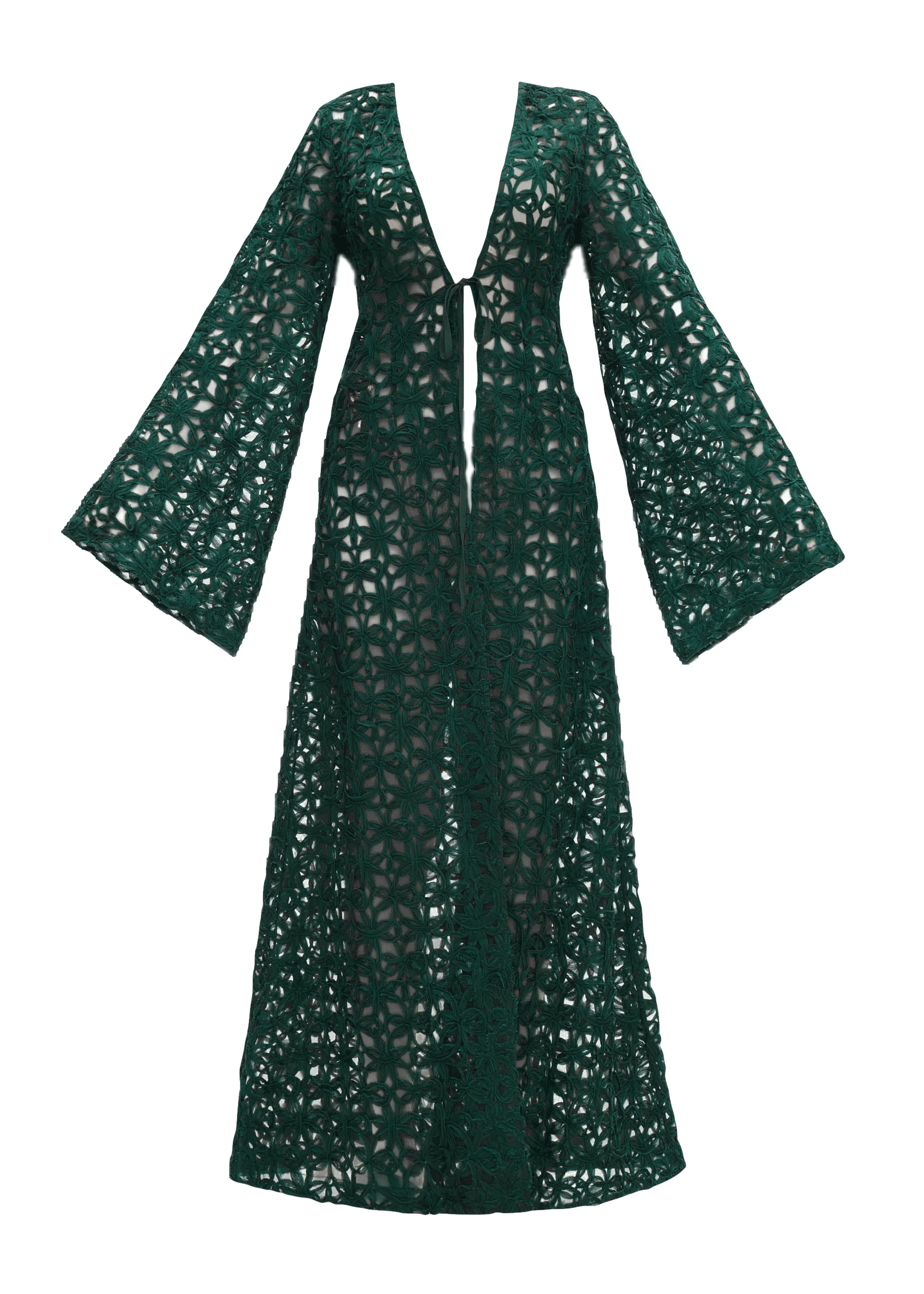 NDU LACE KIMONO made by Andrea Iyamah