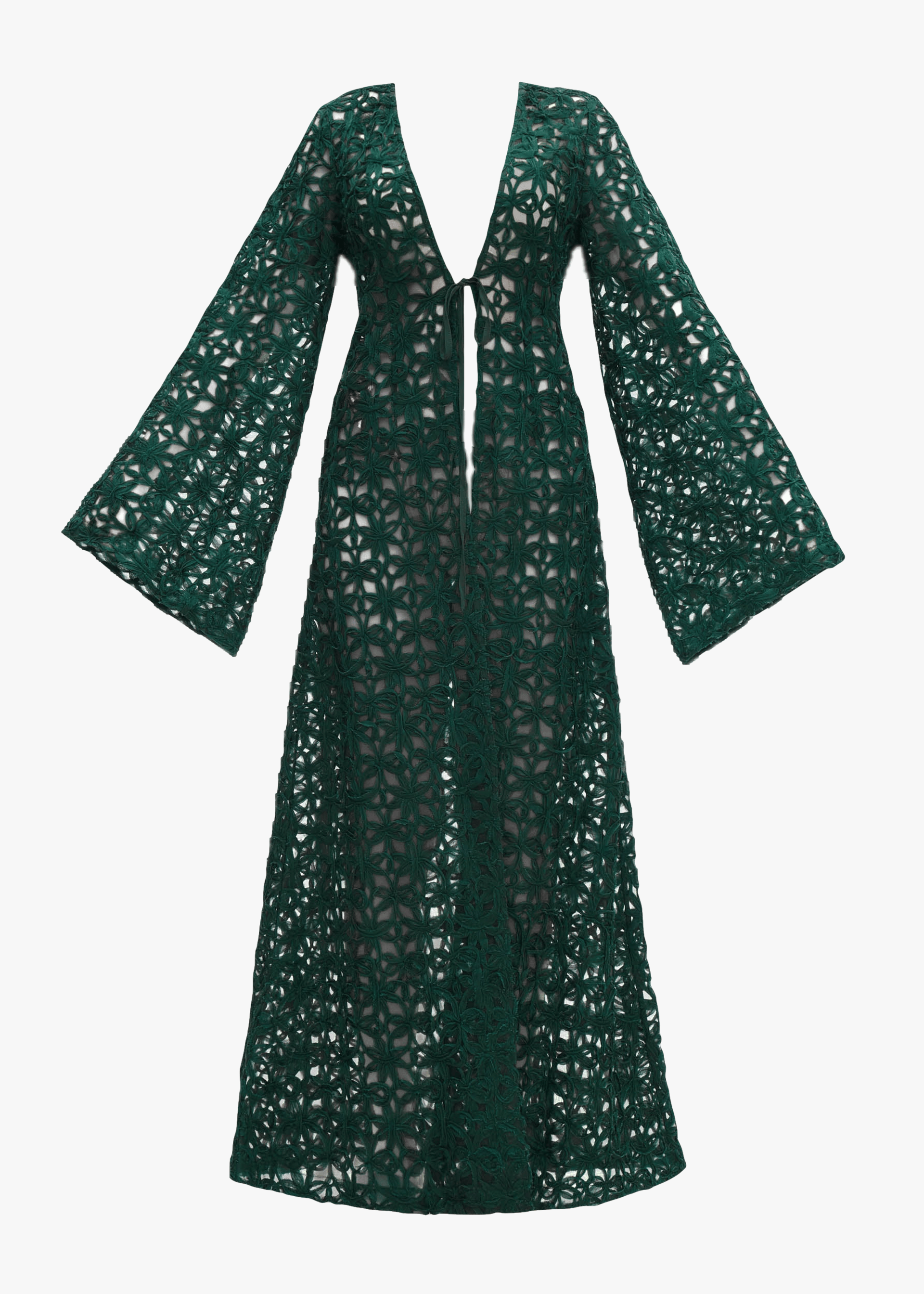 NDU LACE KIMONO made by Andrea Iyamah