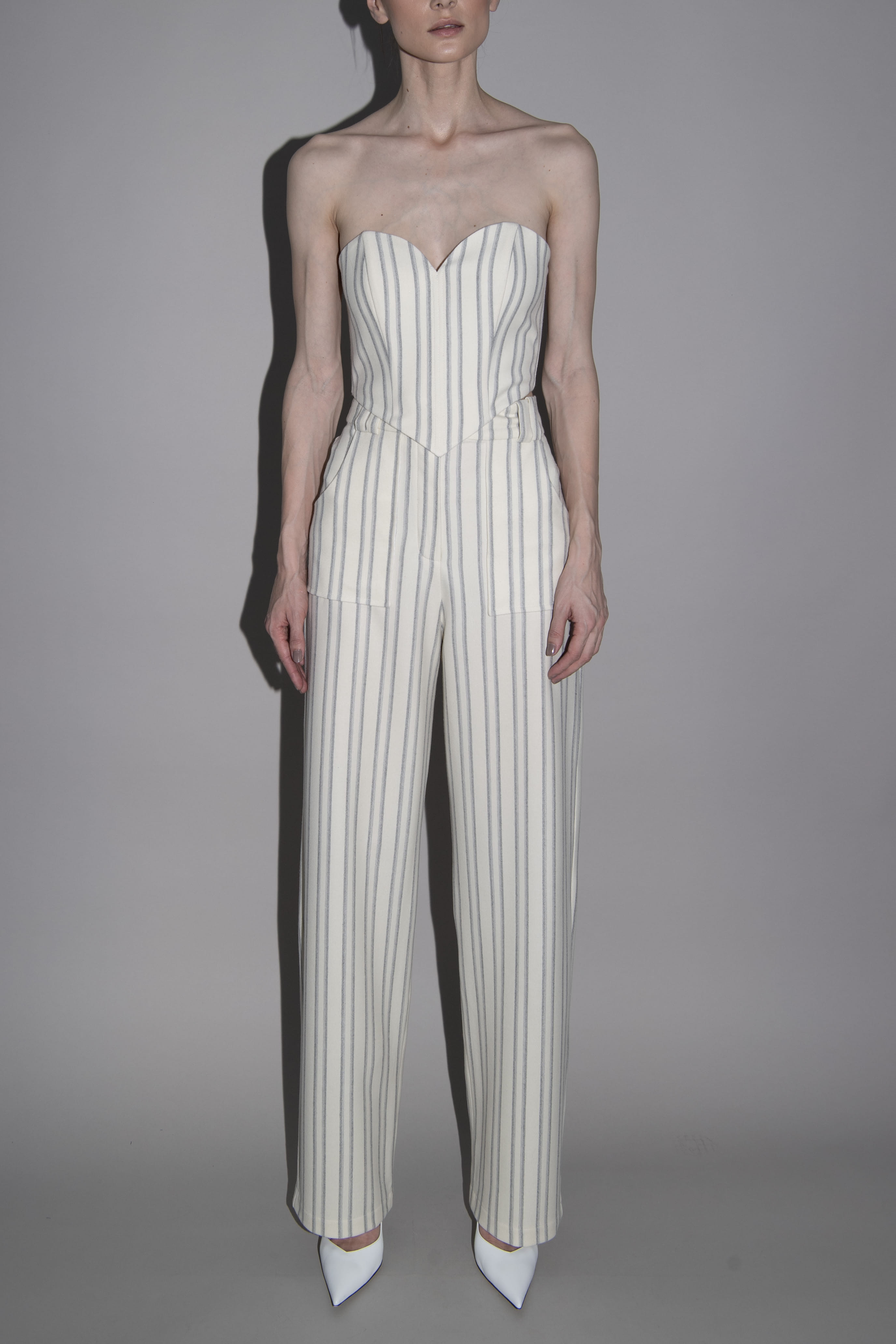 merino corset in Beige made by Vestiaire d'un Oiseau Libre