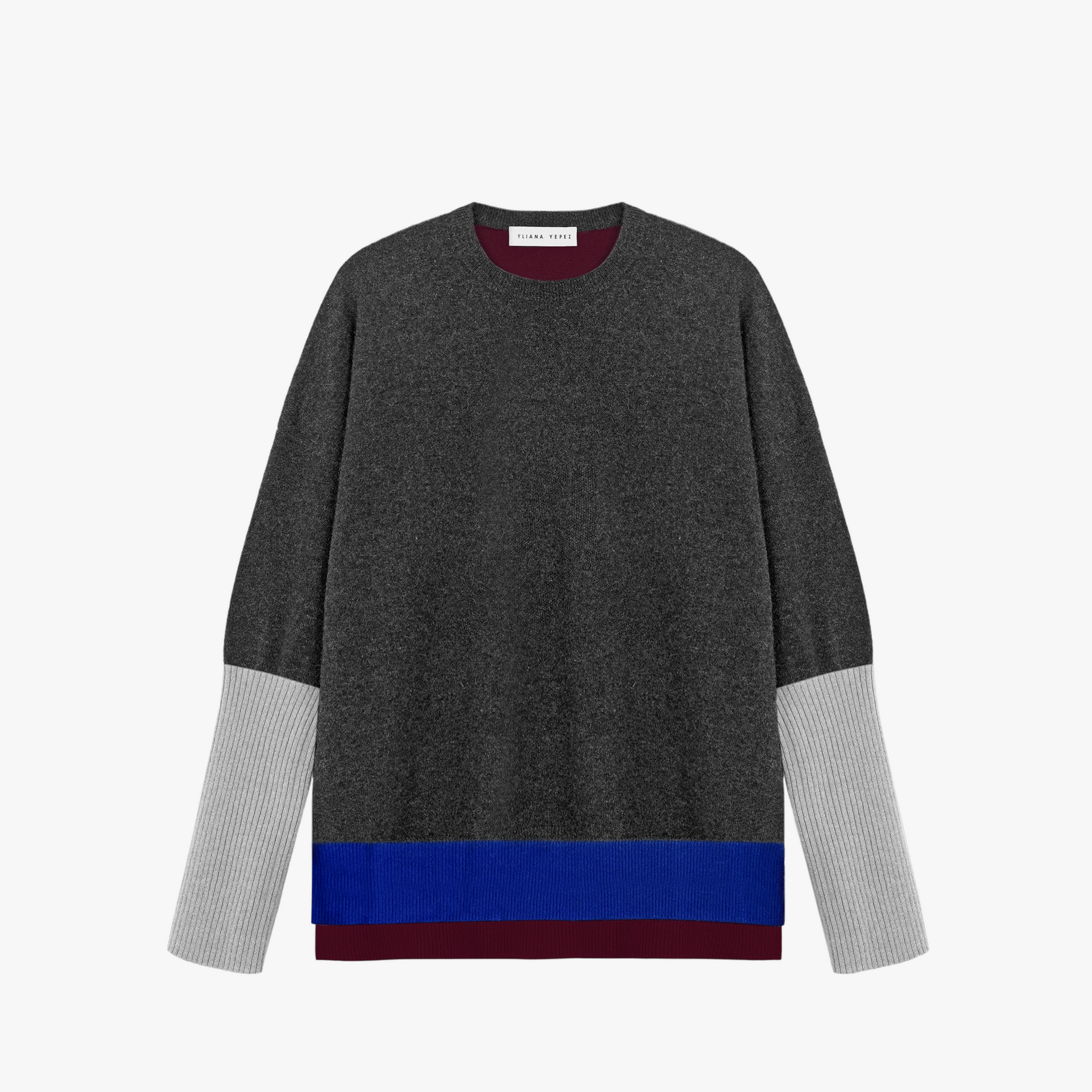 Boxy Sweater With YY Logo Galaxy made by YLIANA YEPEZ