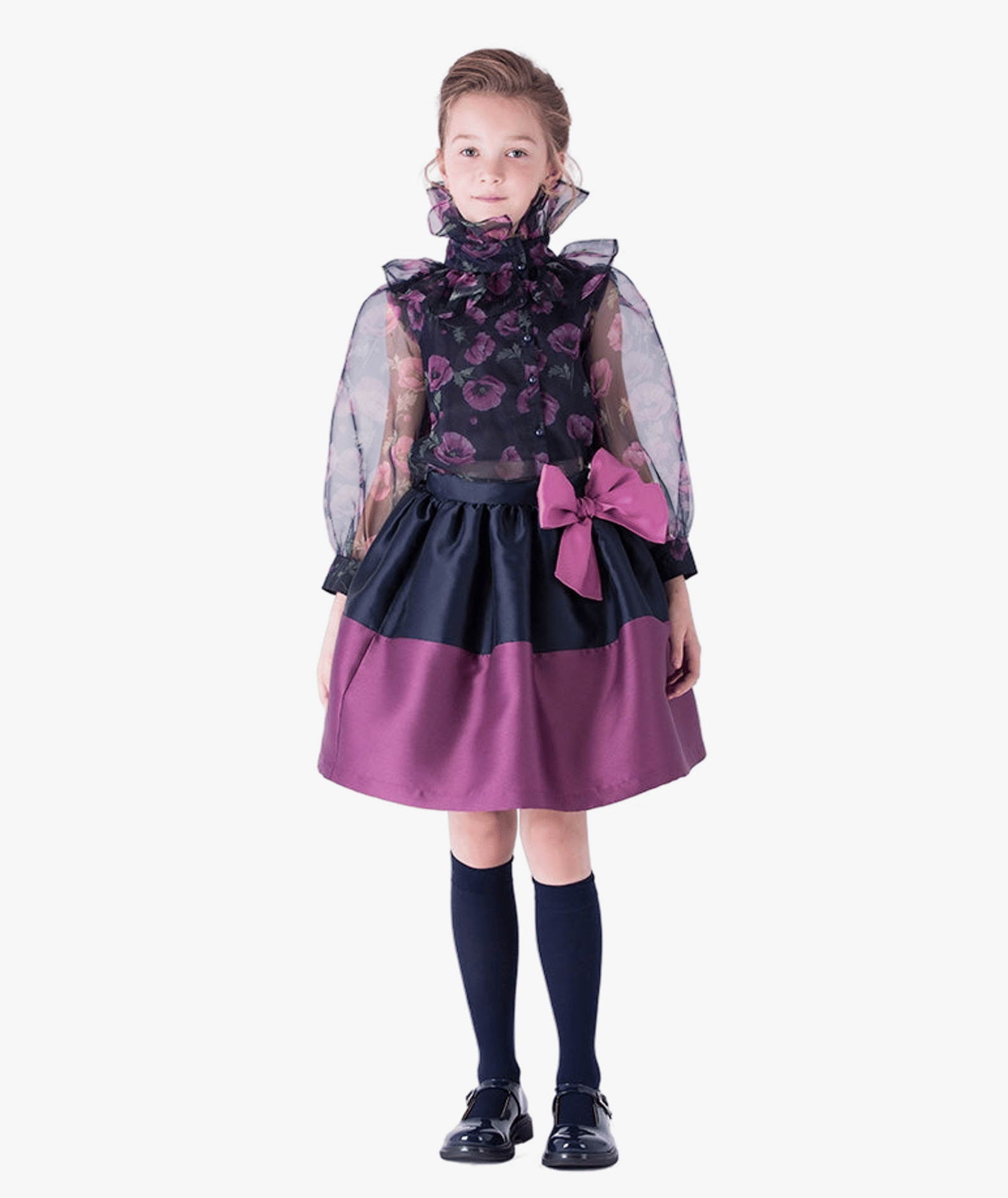 Orchid Bow Girls Outfit | 2 Pieces made by Mama Luma