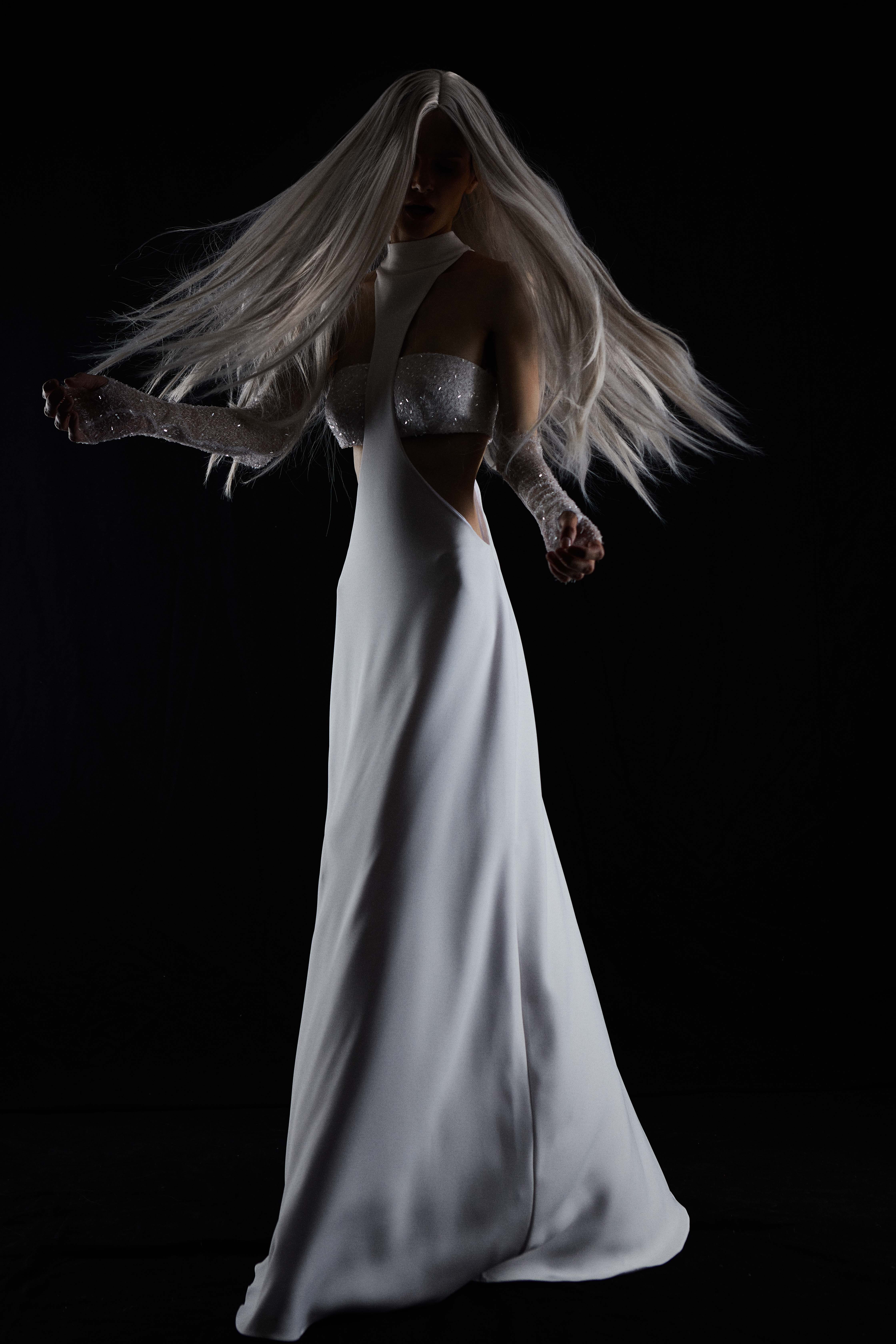 EVANGELINE DRESS in White made by Vestiaire d'un Oiseau Libre