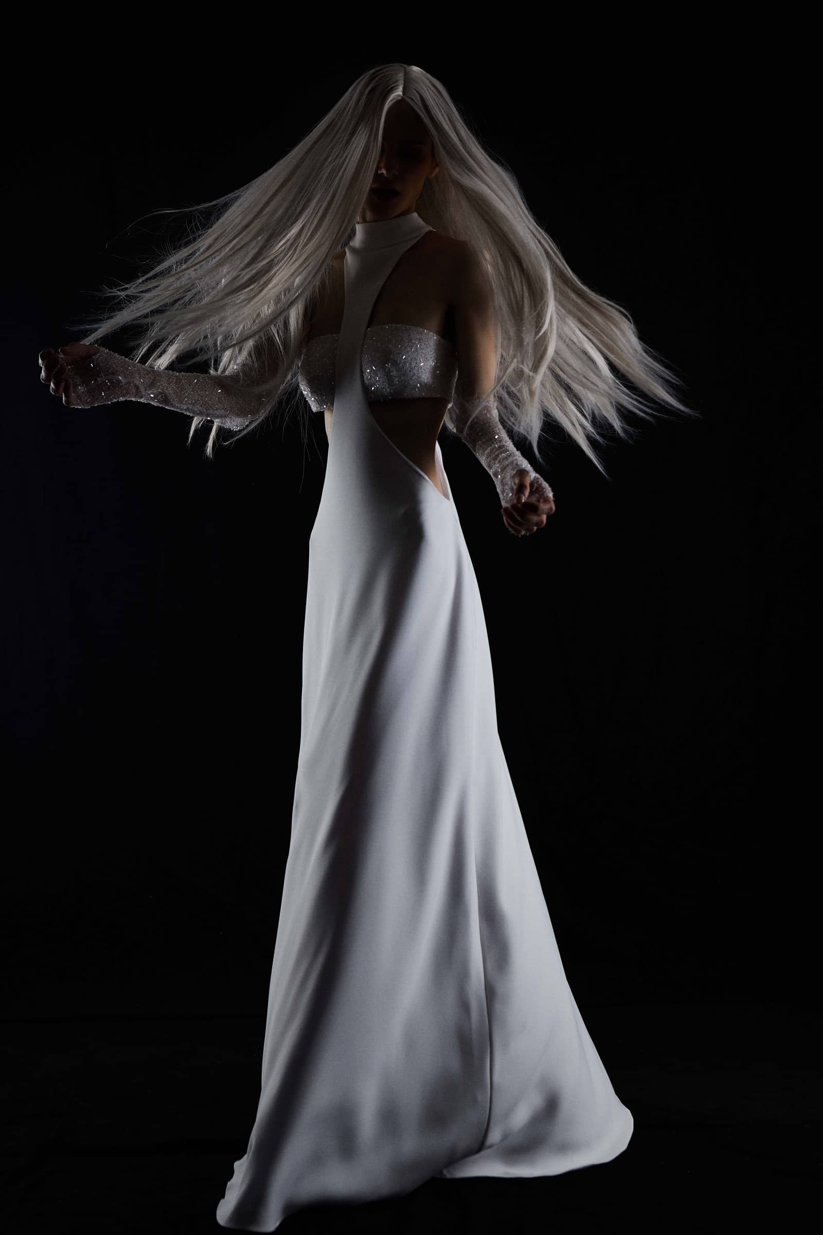 EVANGELINE DRESS in White made by Vestiaire d'un Oiseau Libre